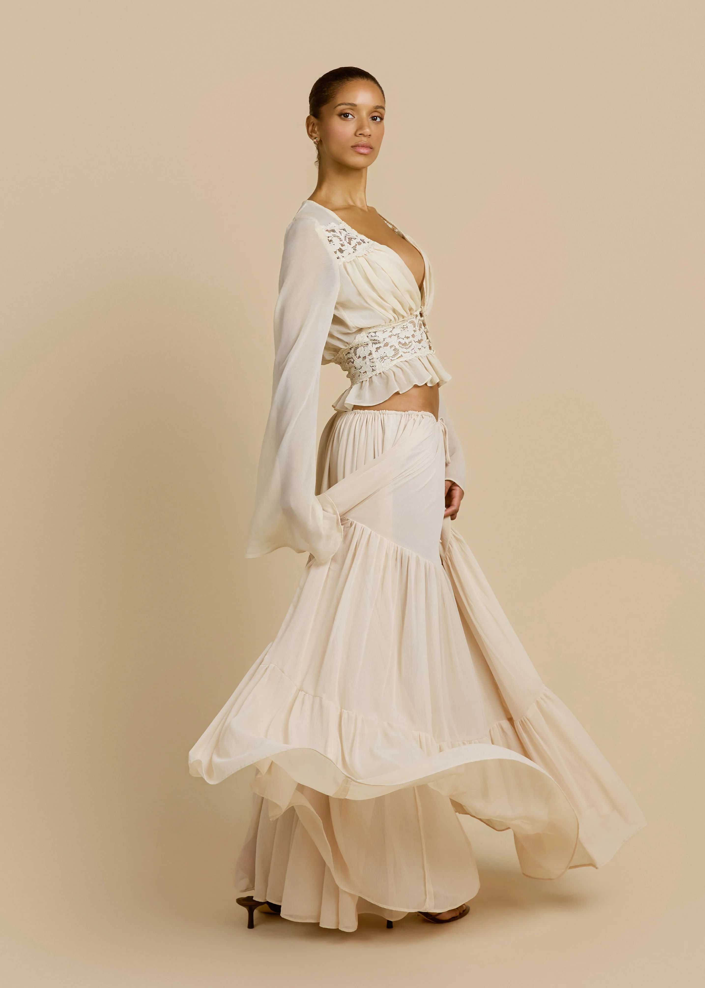 ALESSANDRA SKIRT IVORY - Image 7