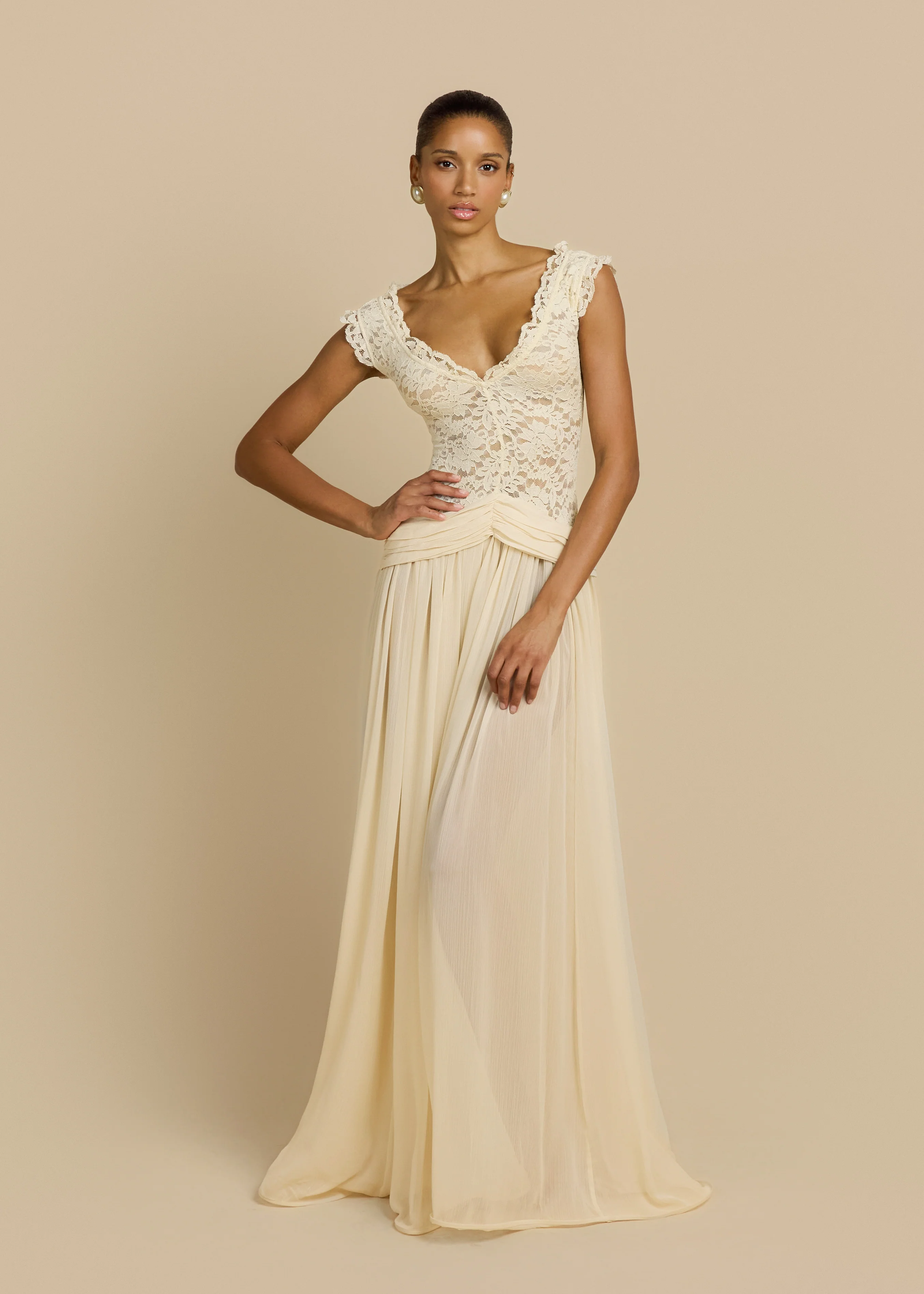 ARABELLA DRESS BEIGE - Image 10