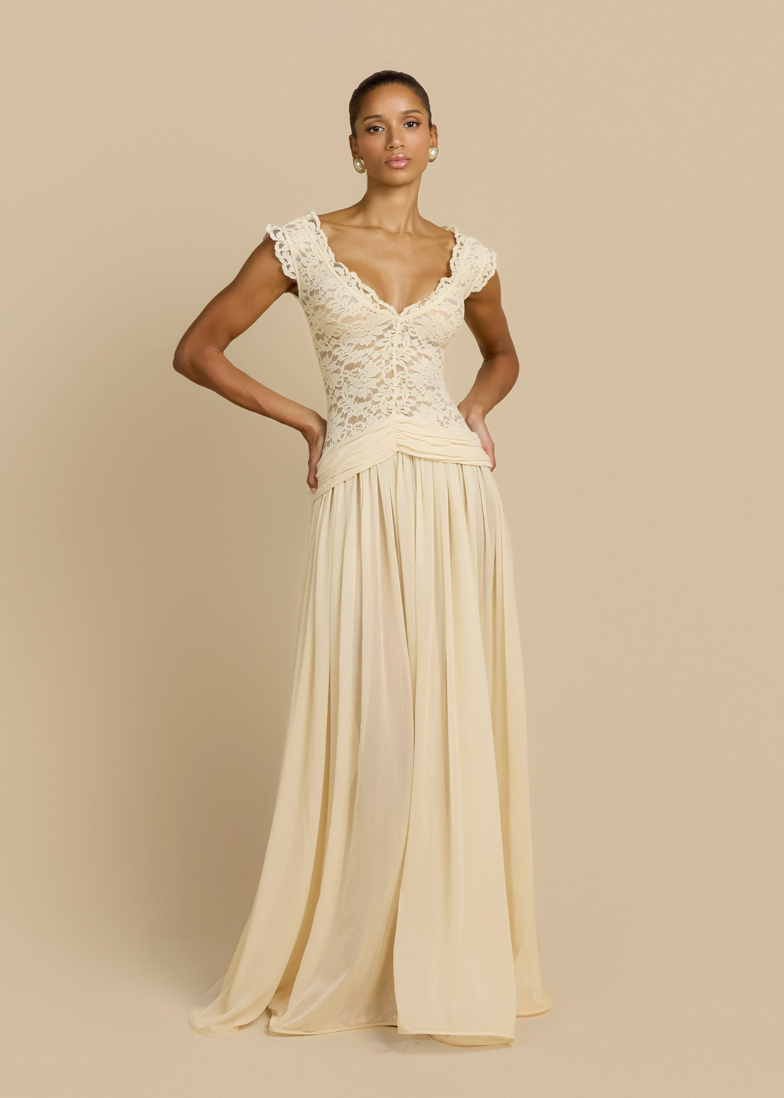 ARABELLA DRESS BEIGE - Image 6