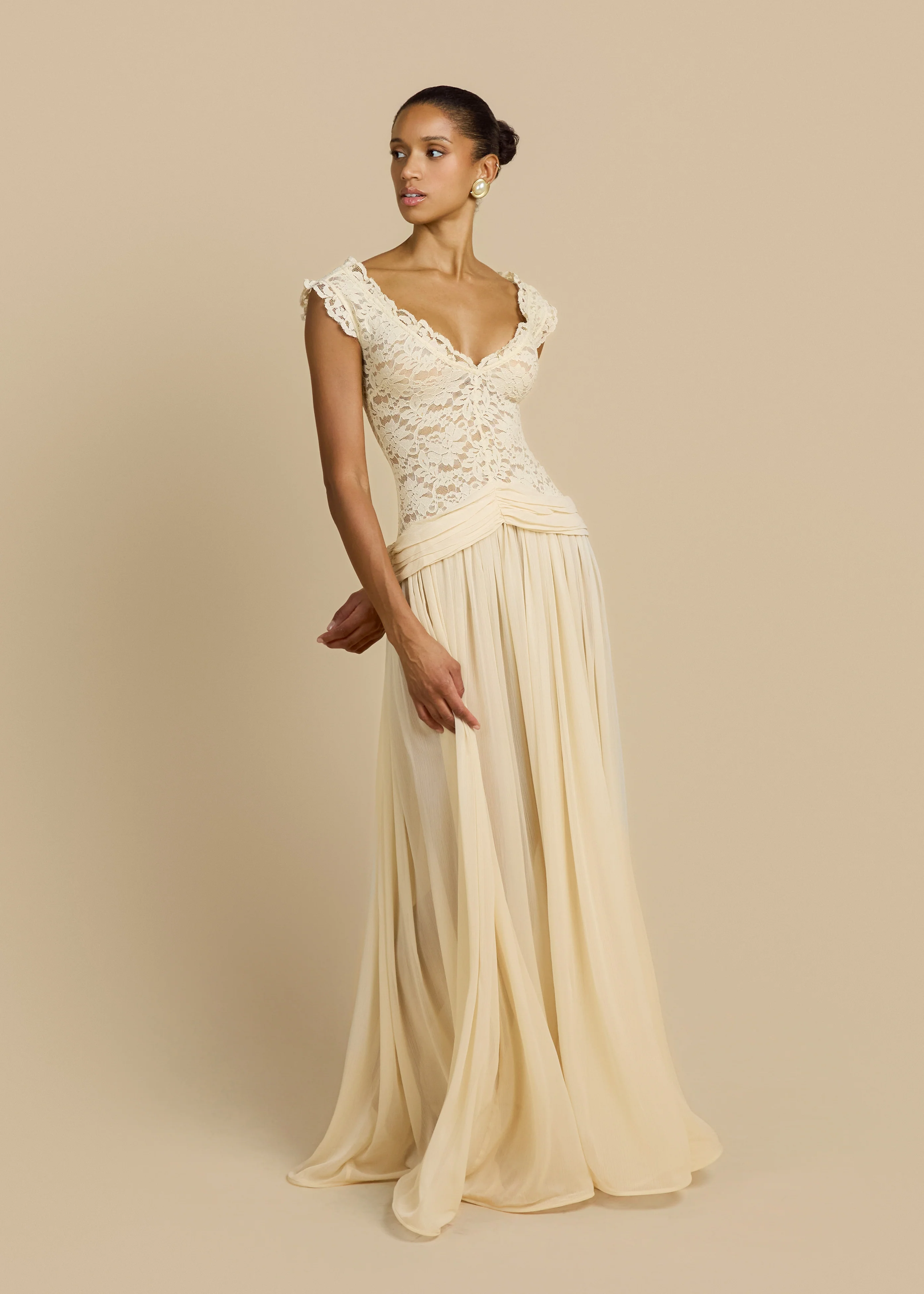 ARABELLA DRESS BEIGE - Image 7