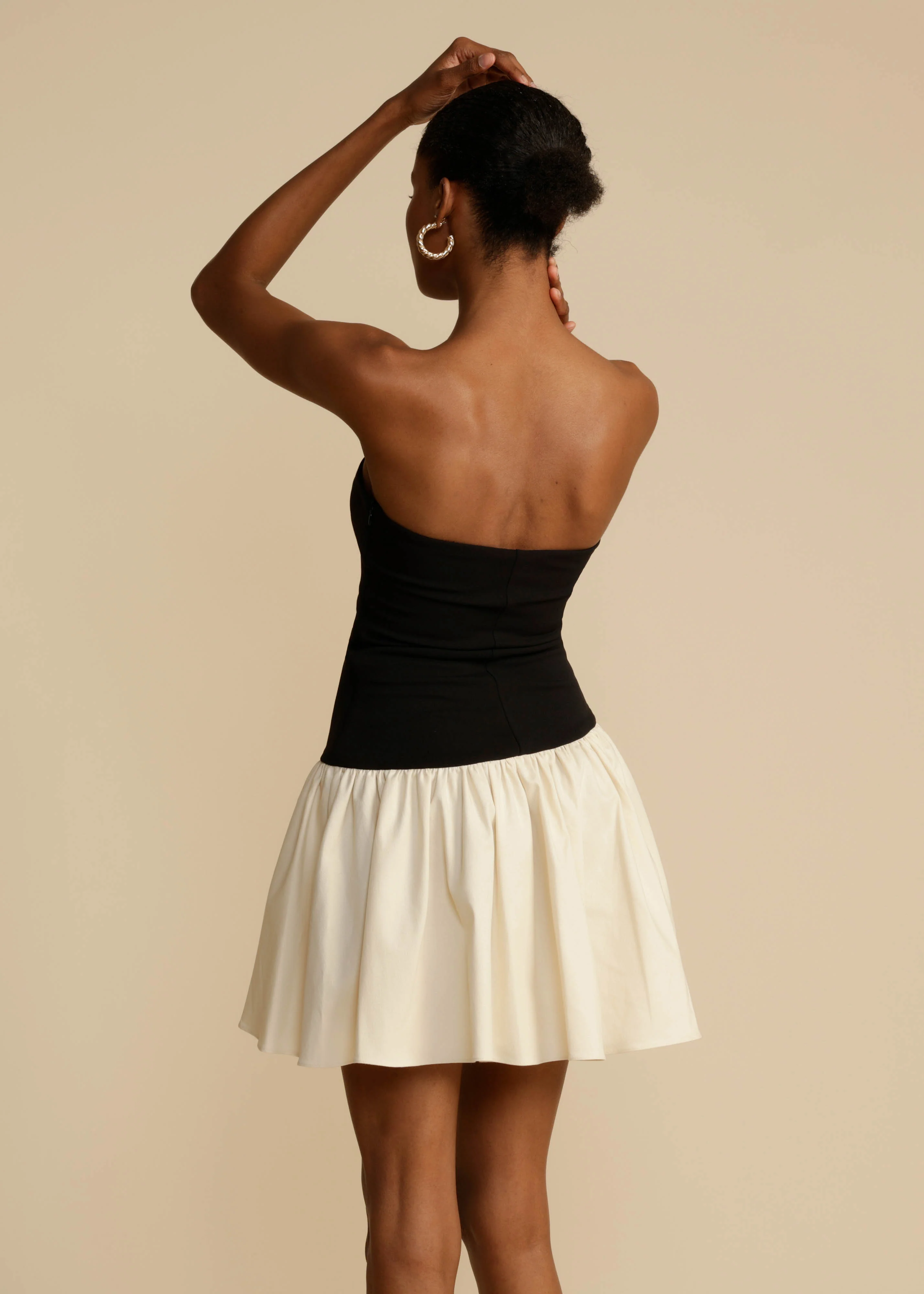 CELINE DRESS BLACK & CREAM - Image 4