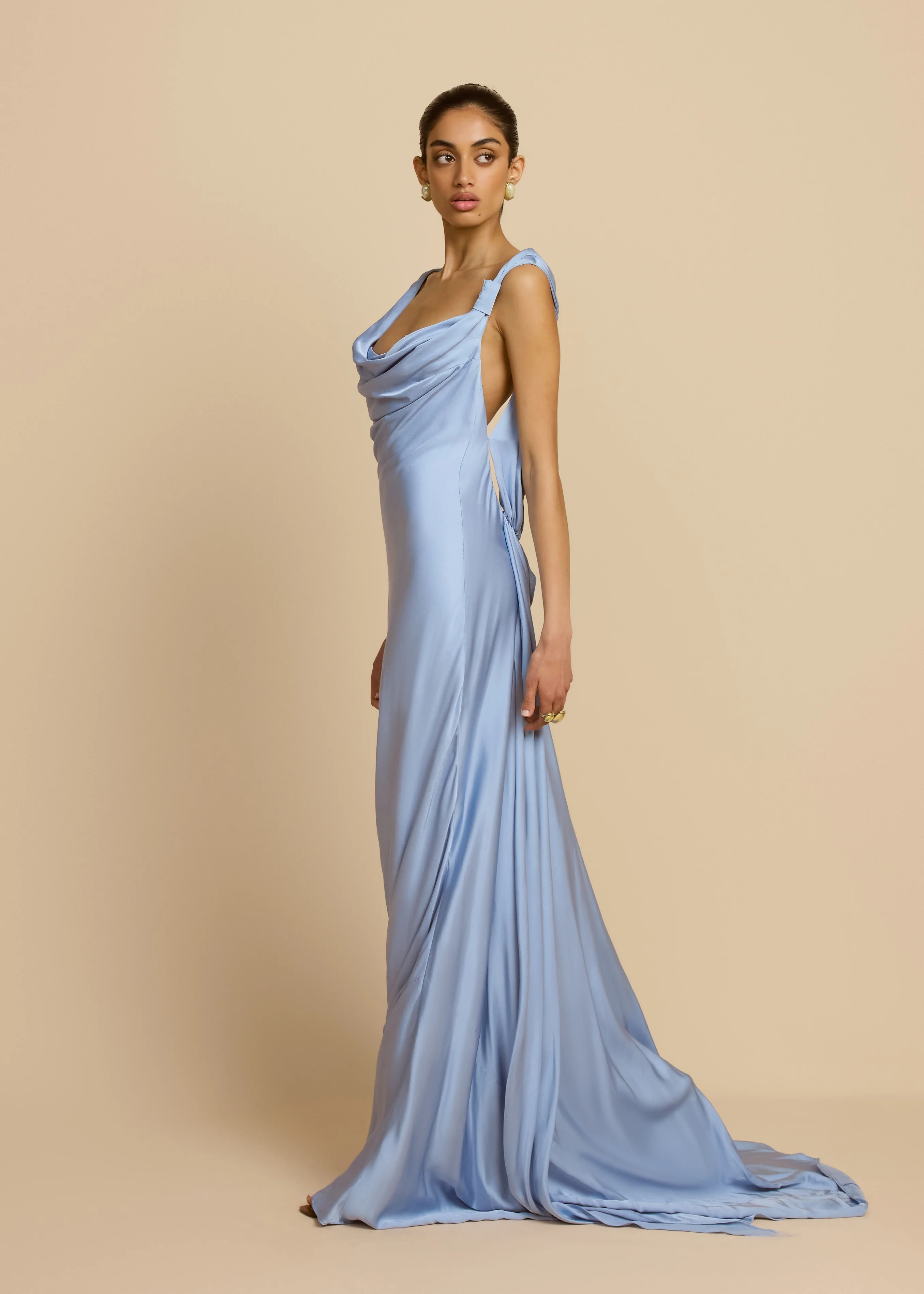 DARCY DRESS SKY BLUE - Image 10