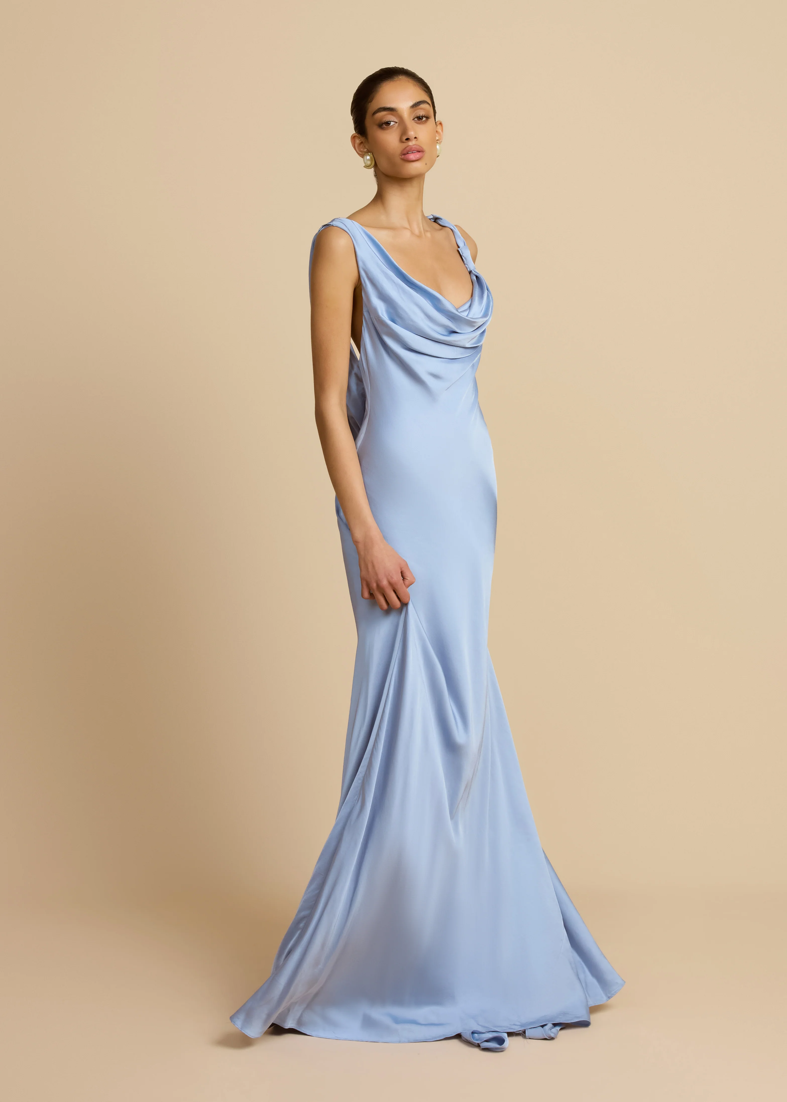 DARCY DRESS SKY BLUE - Image 7