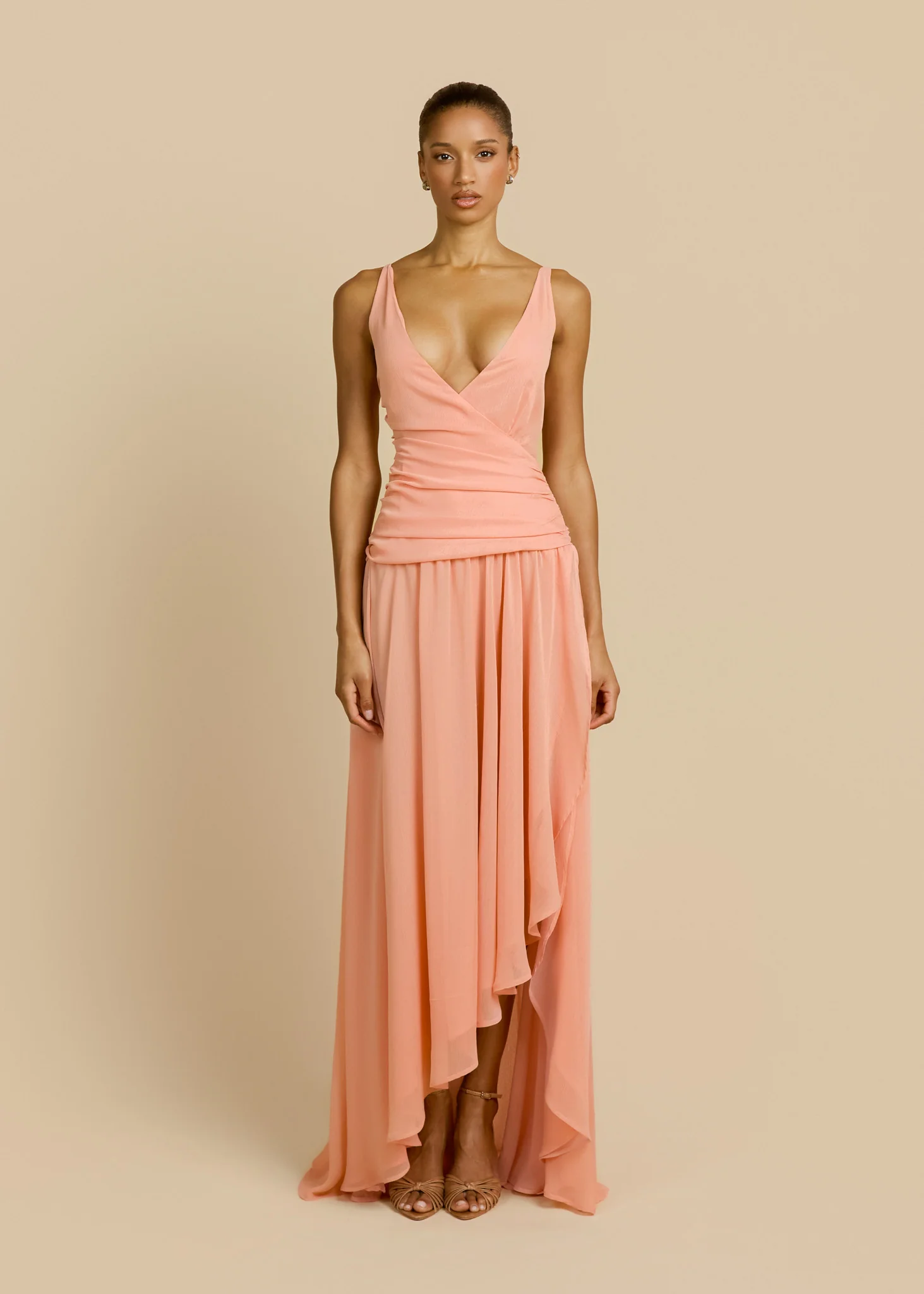 DELILAH DRESS PEACH - Image 8