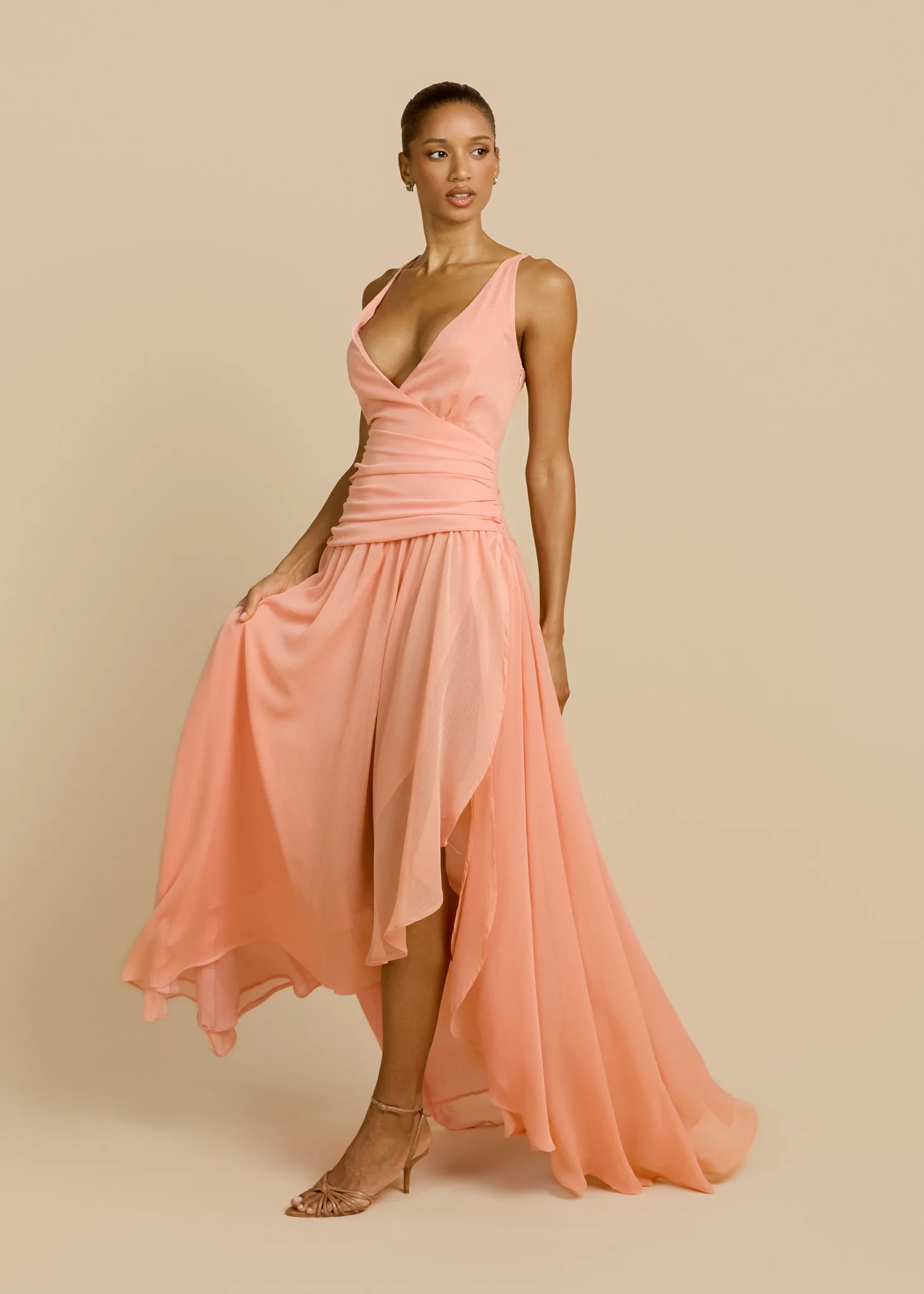 DELILAH DRESS PEACH - Image 9