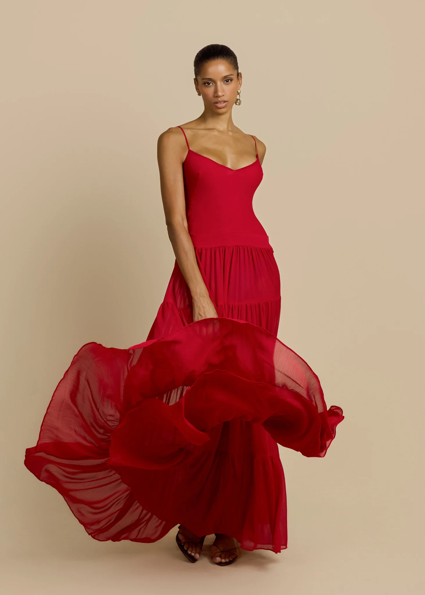 DELPHINA DRESS RED - Image 3