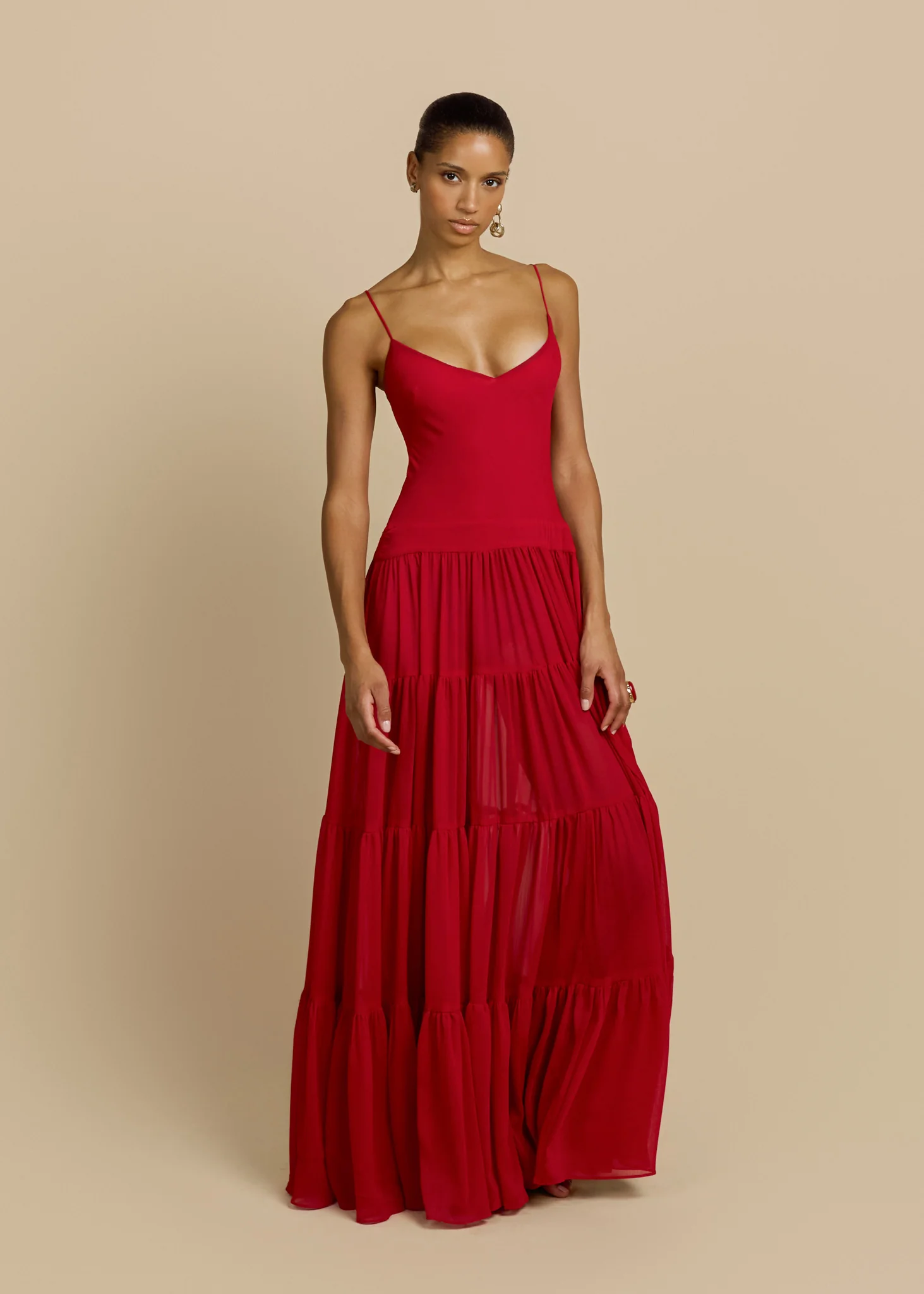 DELPHINA DRESS RED - Image 4