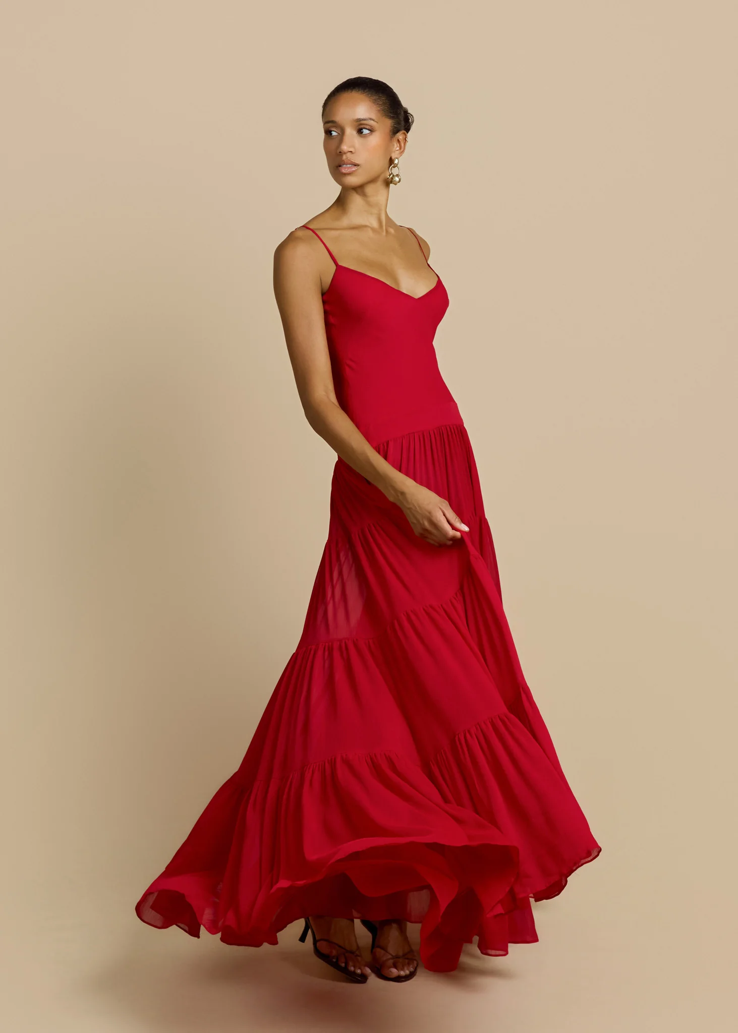 DELPHINA DRESS RED - Image 5