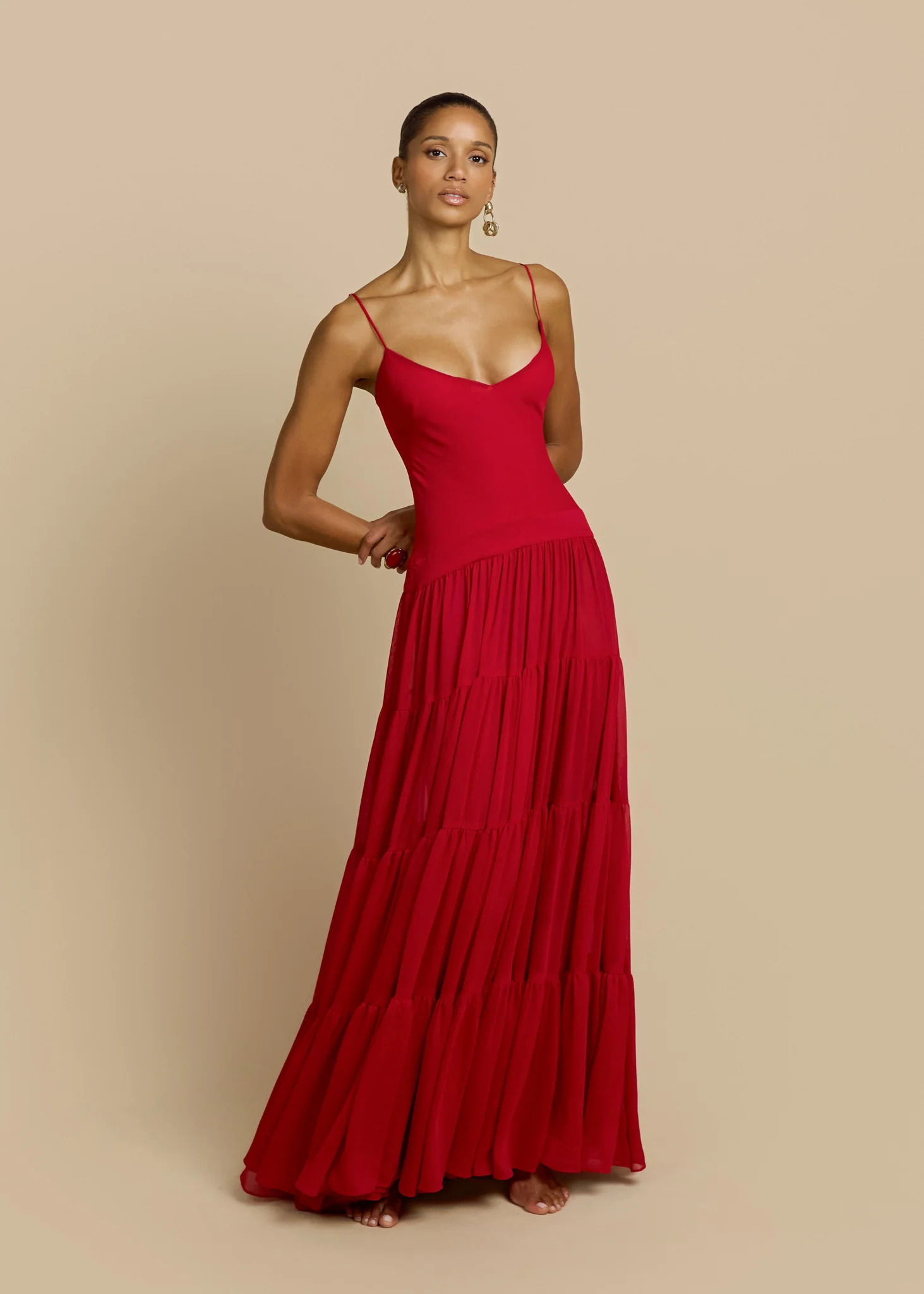 DELPHINA DRESS RED - Image 9