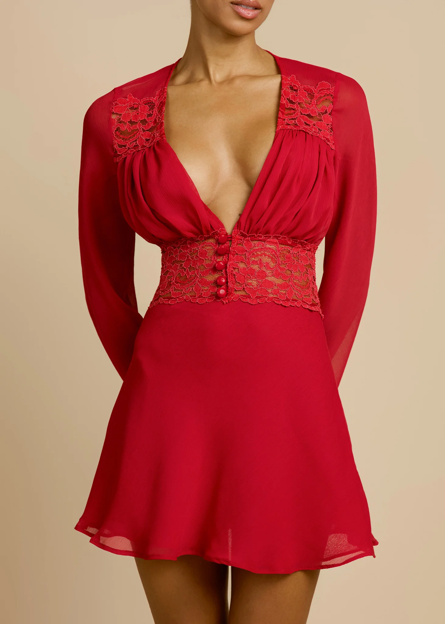FIONA DRESS RED - Image 4
