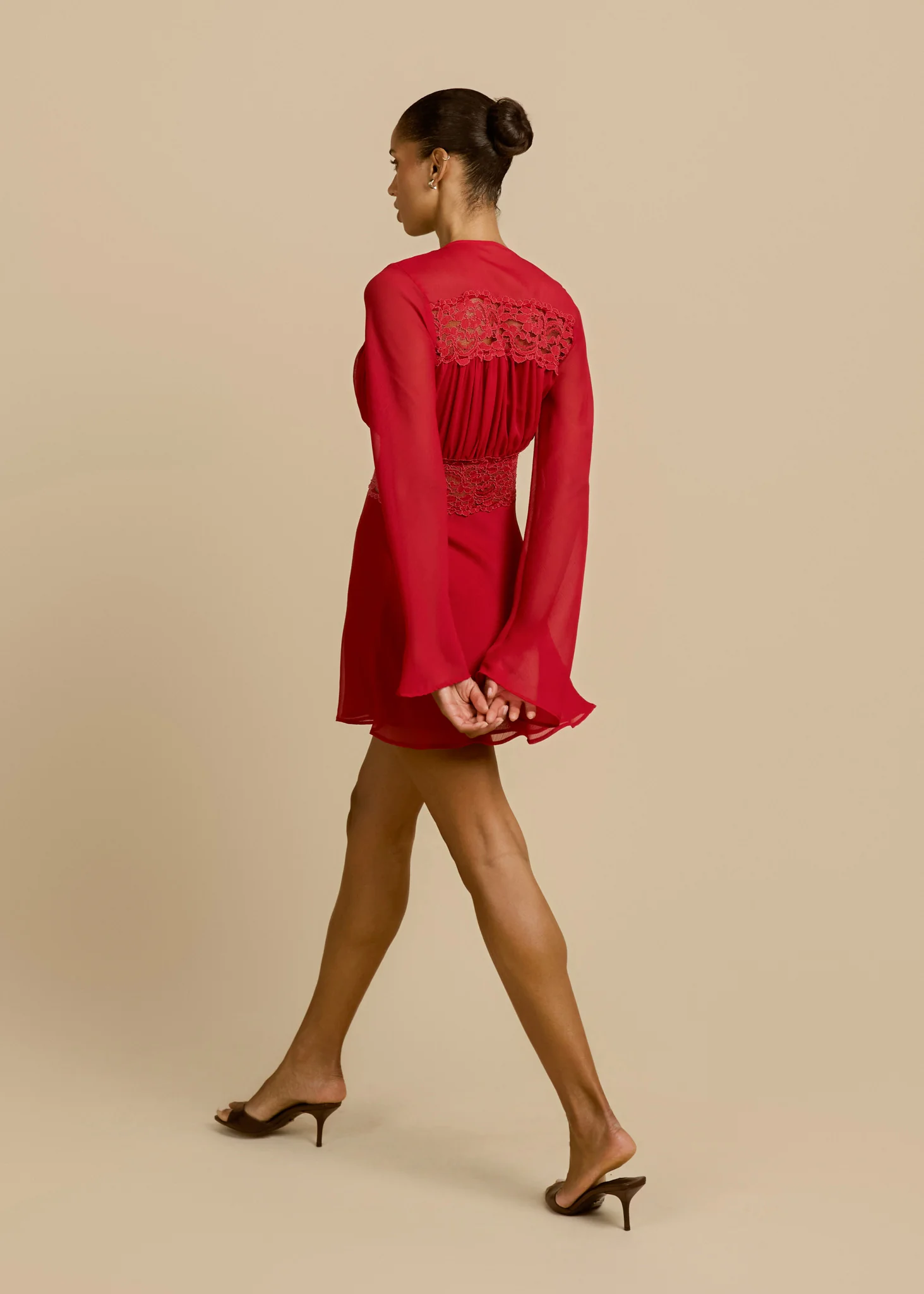 FIONA DRESS RED - Image 9