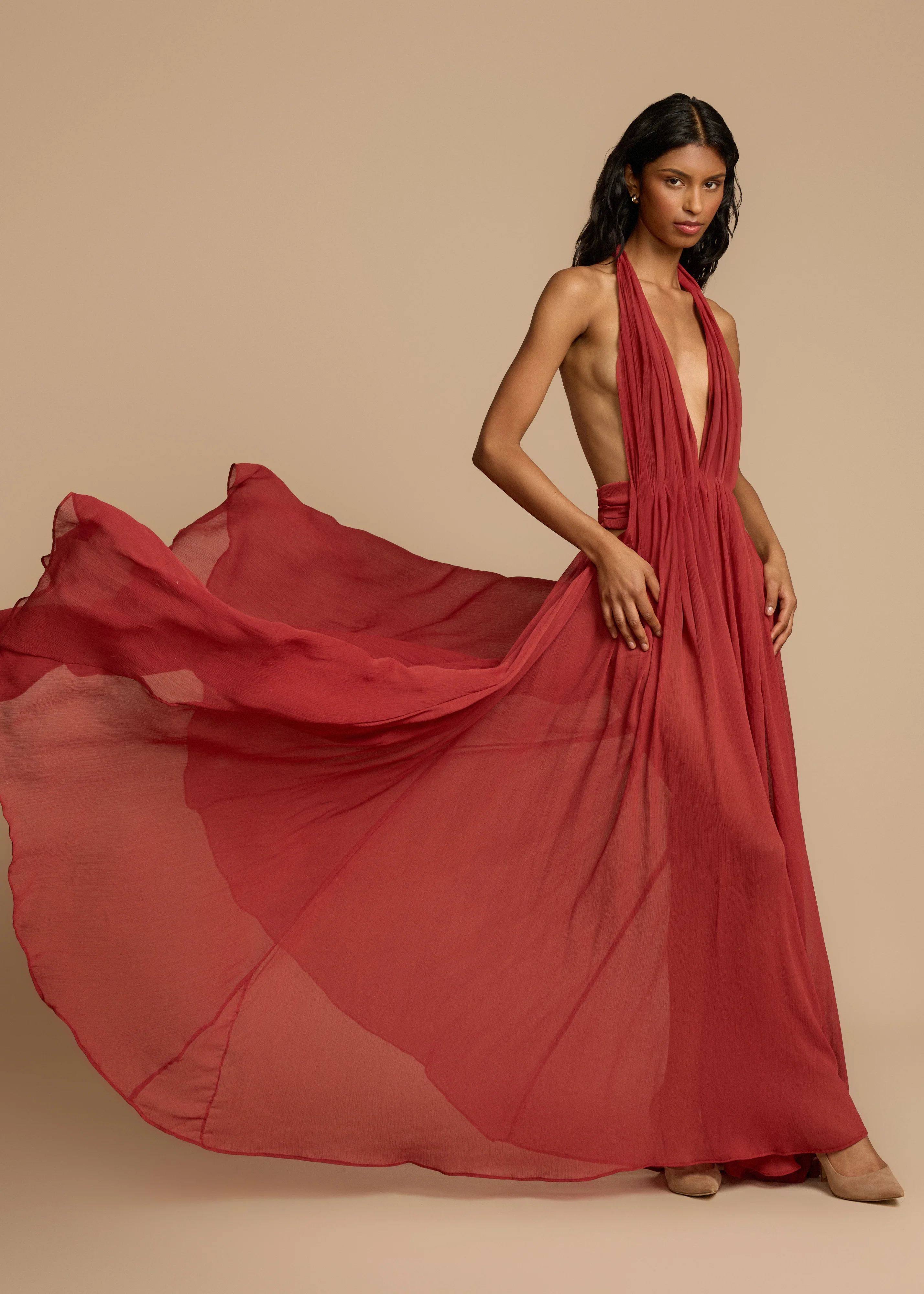 FLORENCE DRESS RED - Image 4