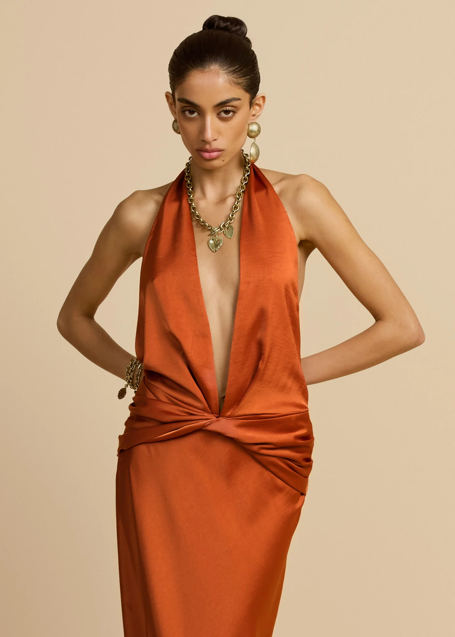 FRANCESCA DRESS RUST - Image 4