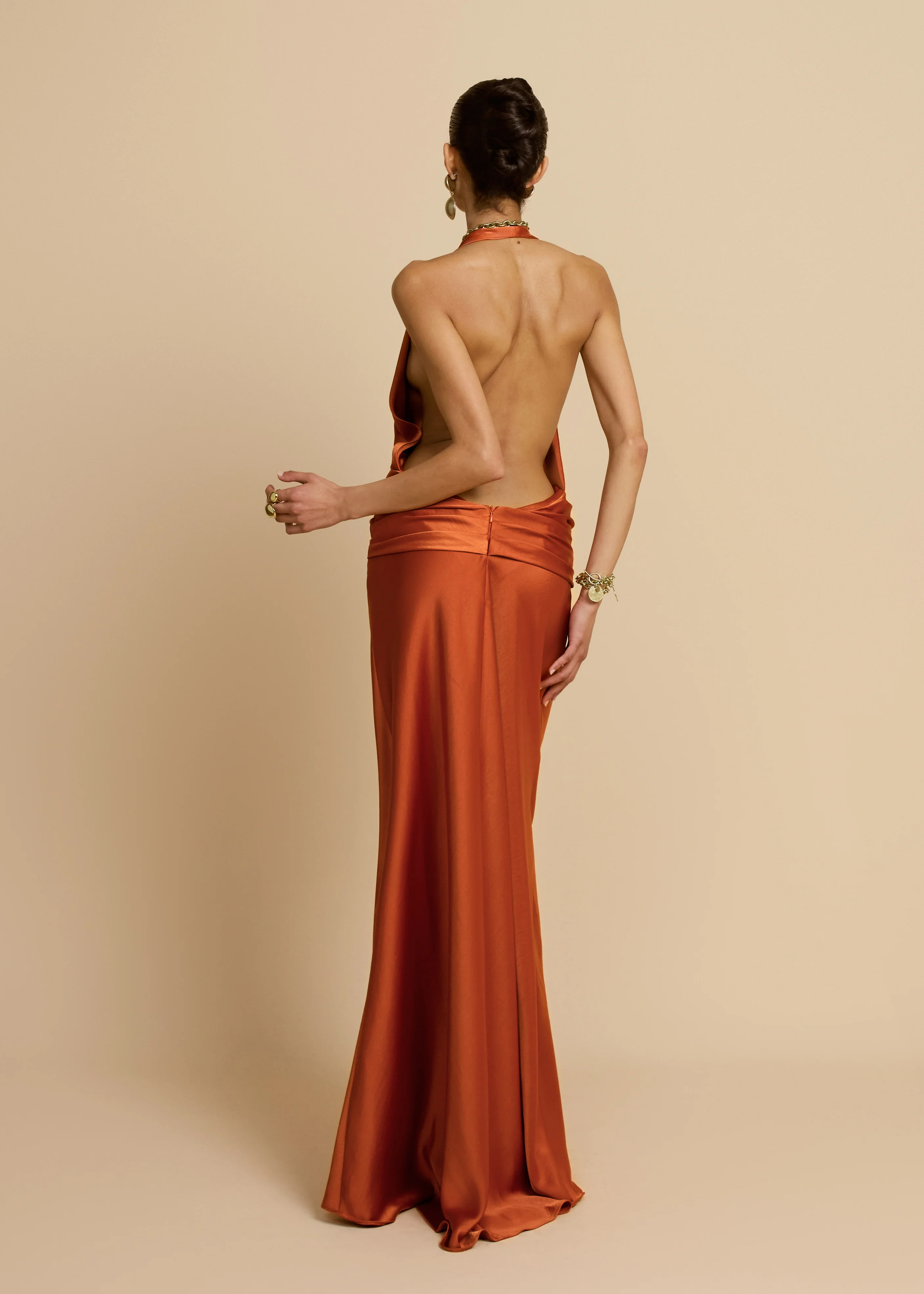FRANCESCA DRESS RUST - Image 6