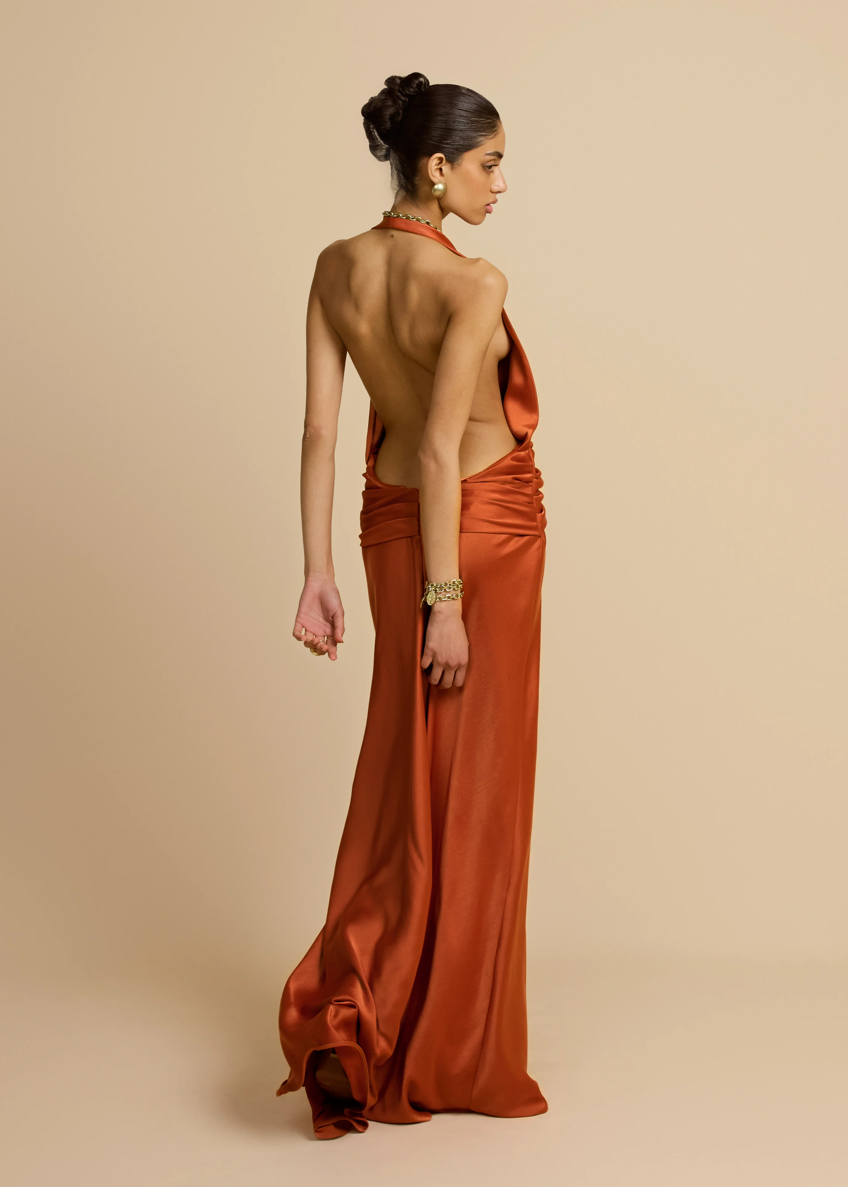 FRANCESCA DRESS RUST - Image 8