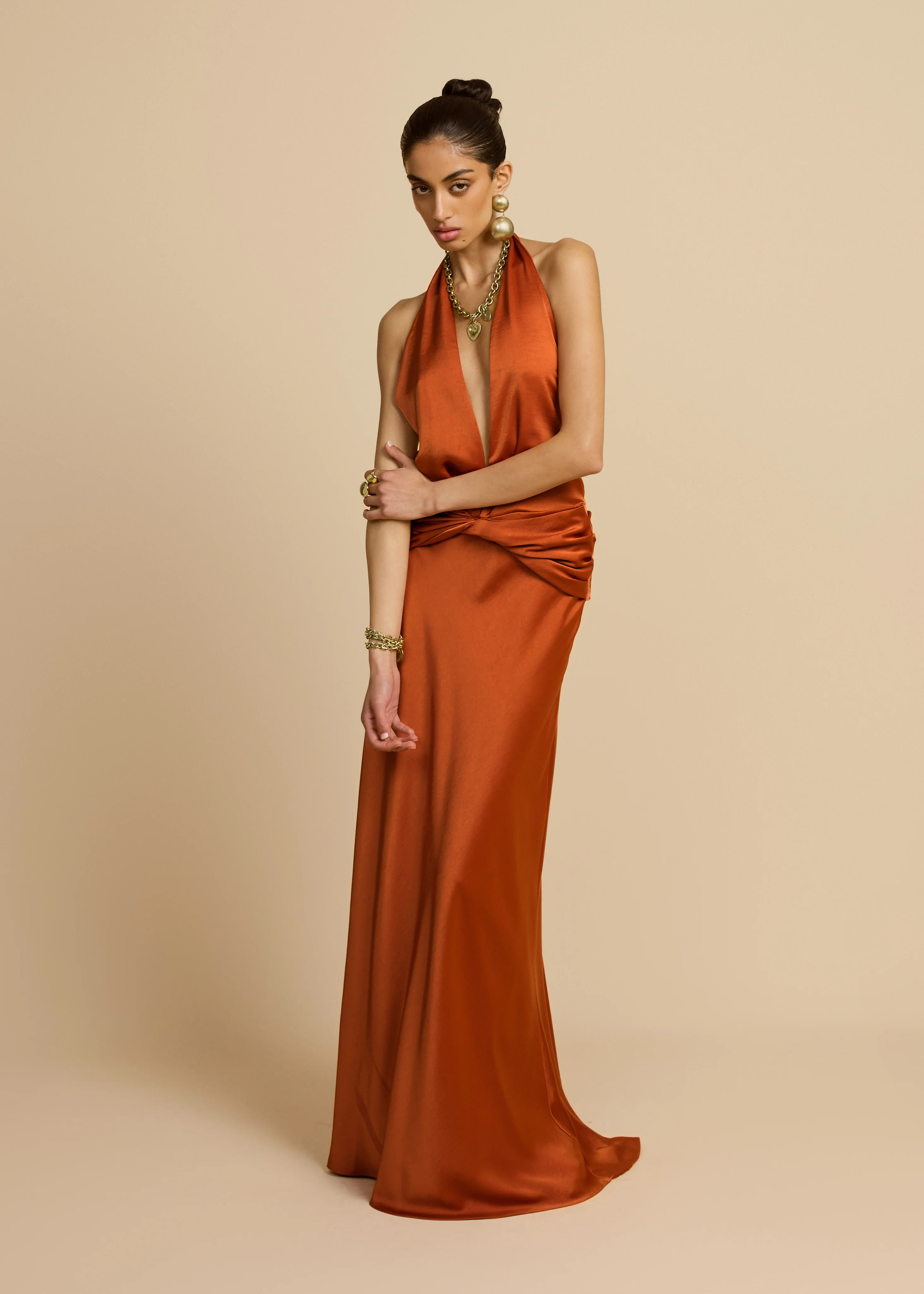 FRANCESCA DRESS RUST - Image 9