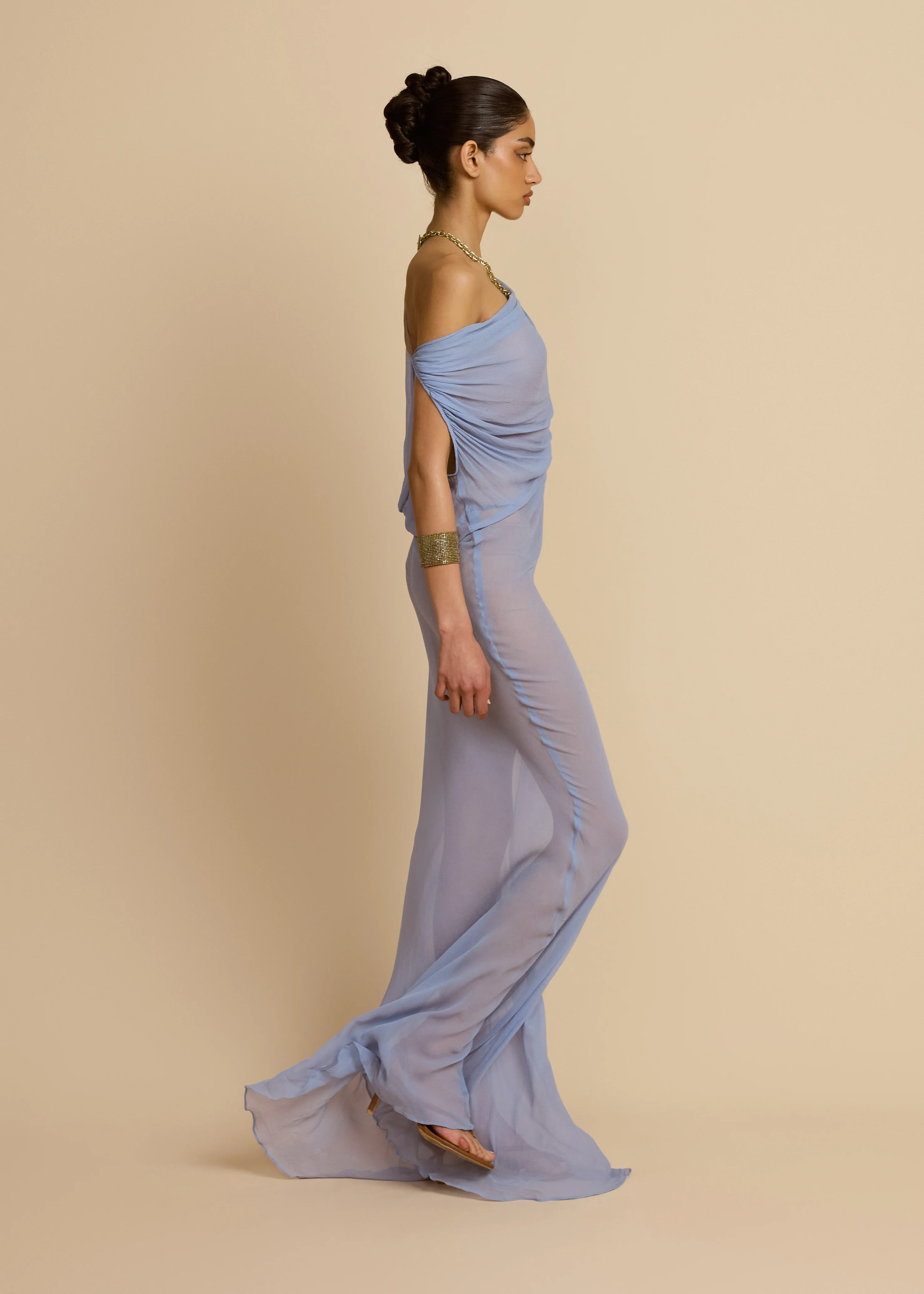 JORDANA DRESS BLUE - Image 10