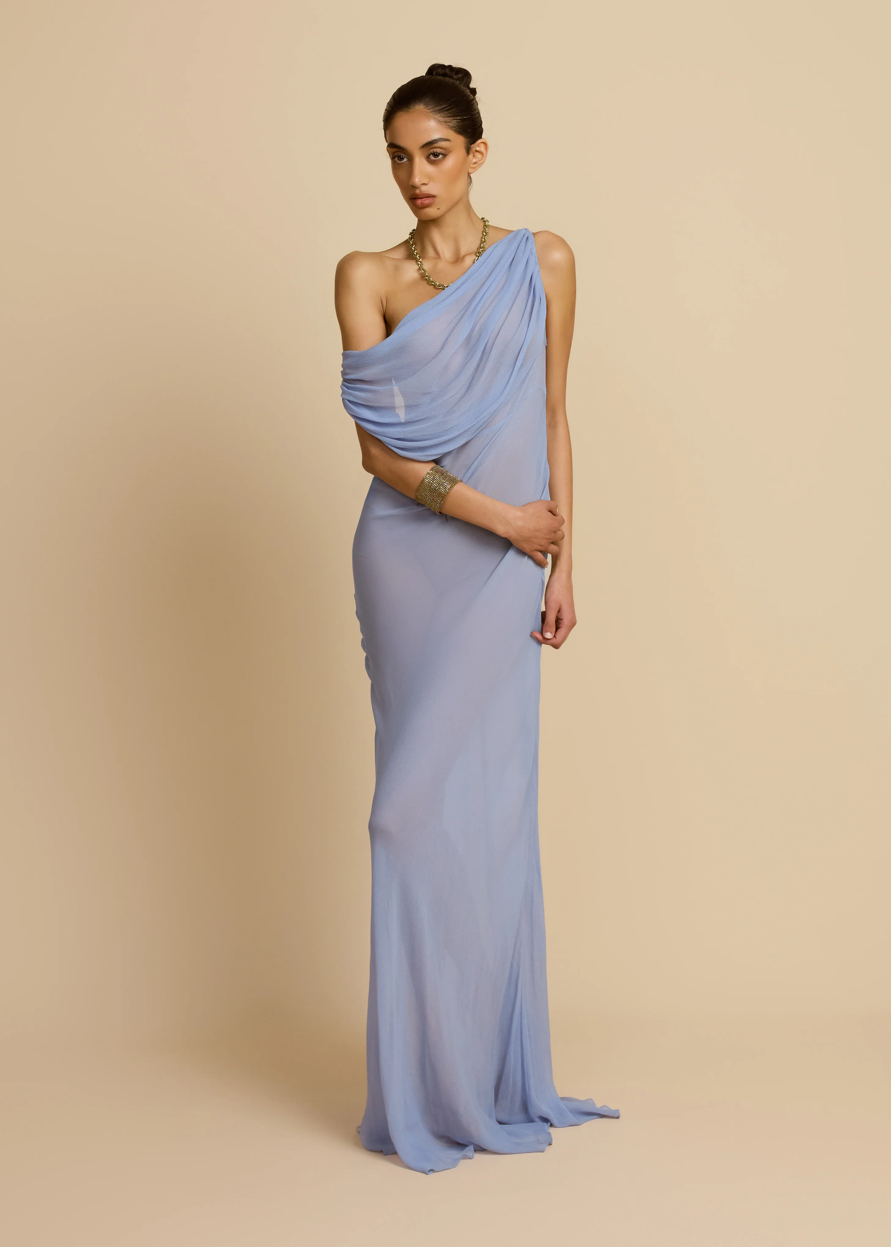 JORDANA DRESS BLUE - Image 4