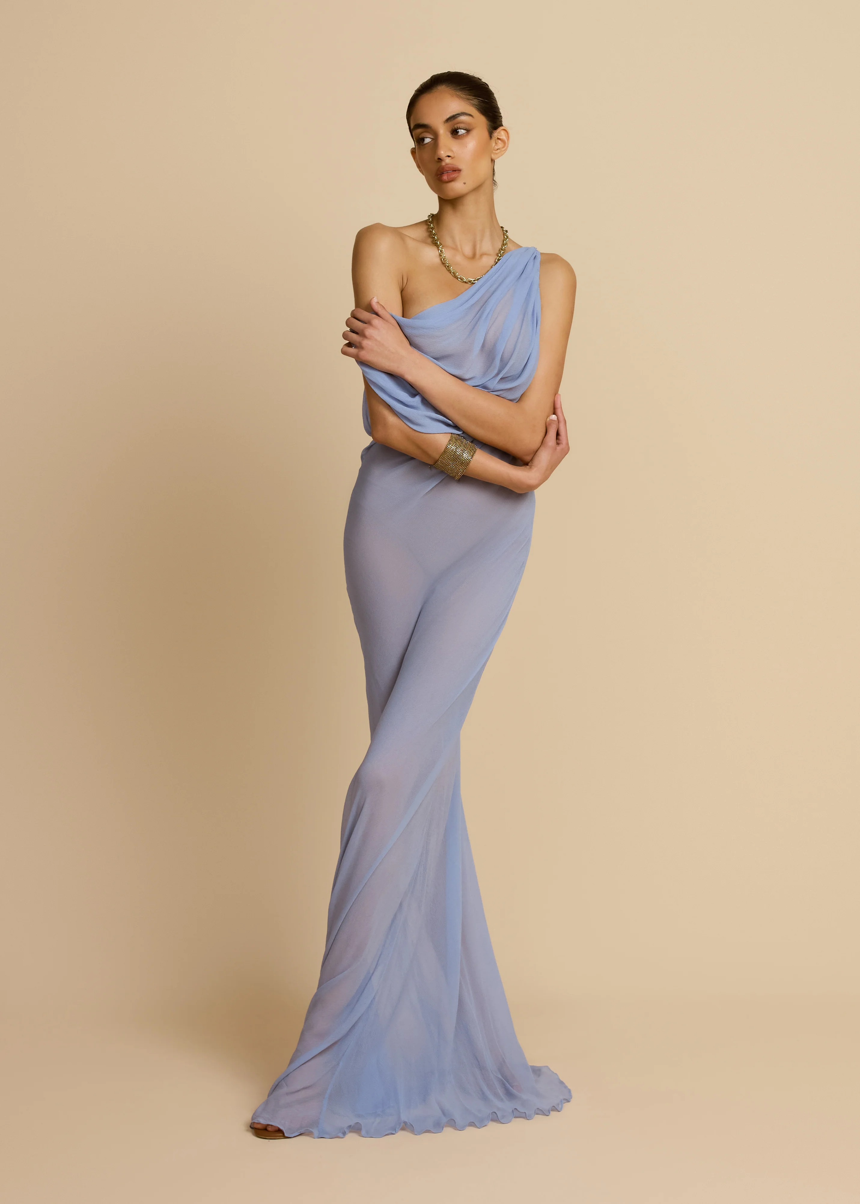 JORDANA DRESS BLUE - Image 7