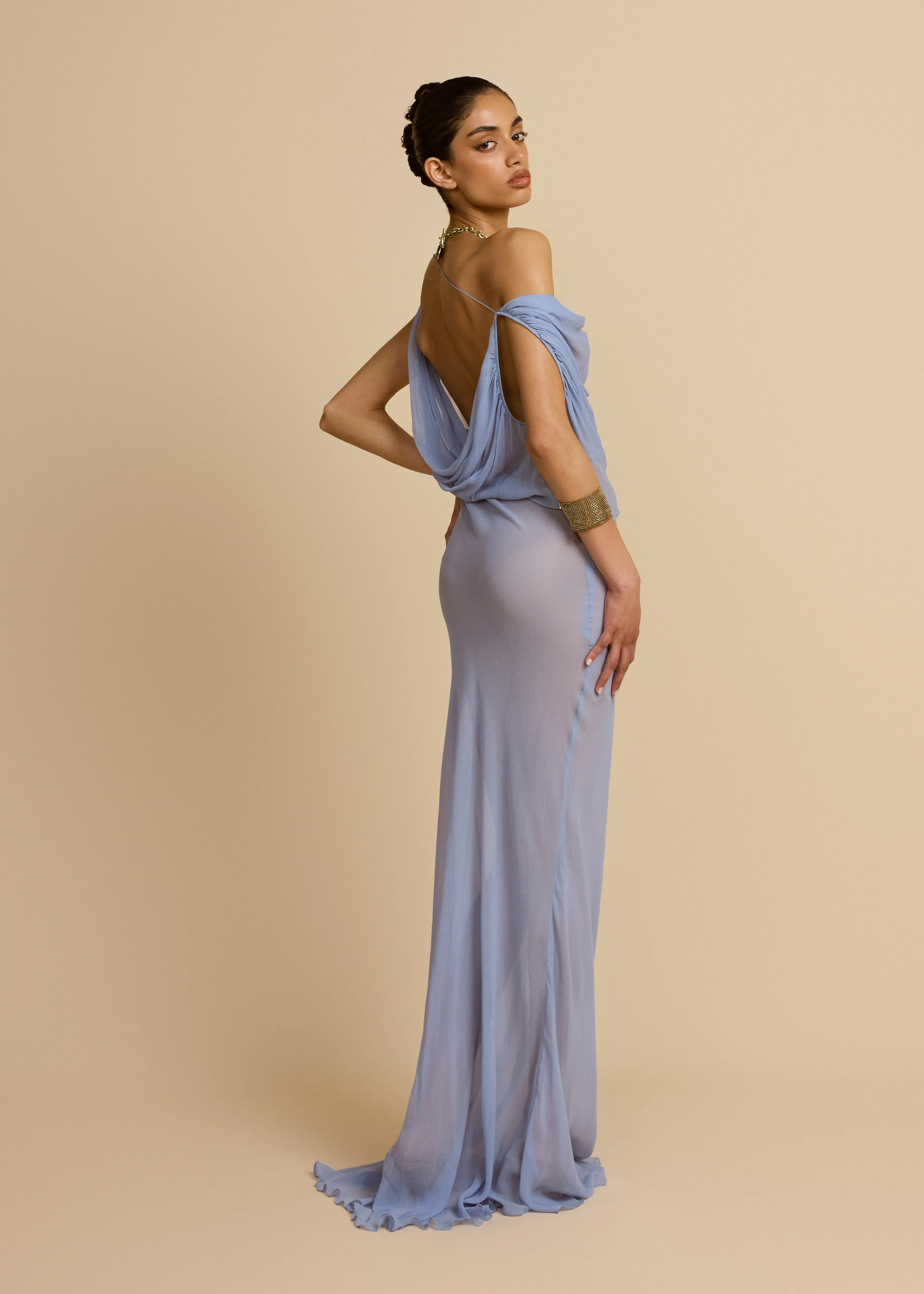 JORDANA DRESS BLUE - Image 9