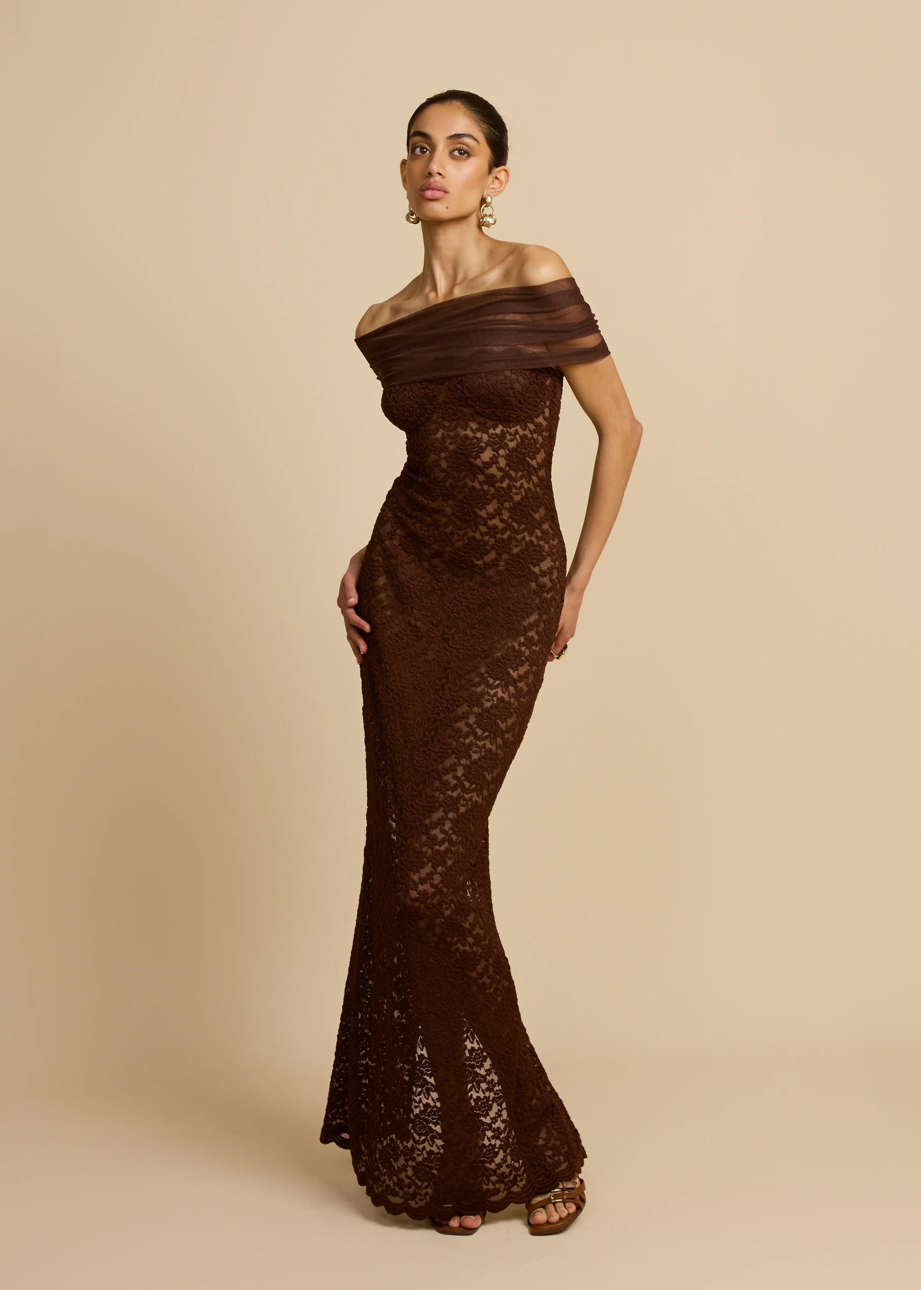 MILANA DRESS CHOCOLATE - Image 3