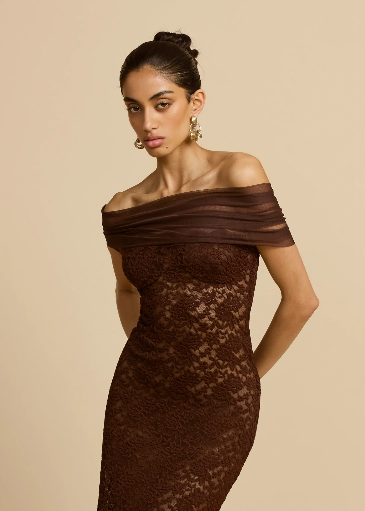 MILANA DRESS CHOCOLATE - Image 4