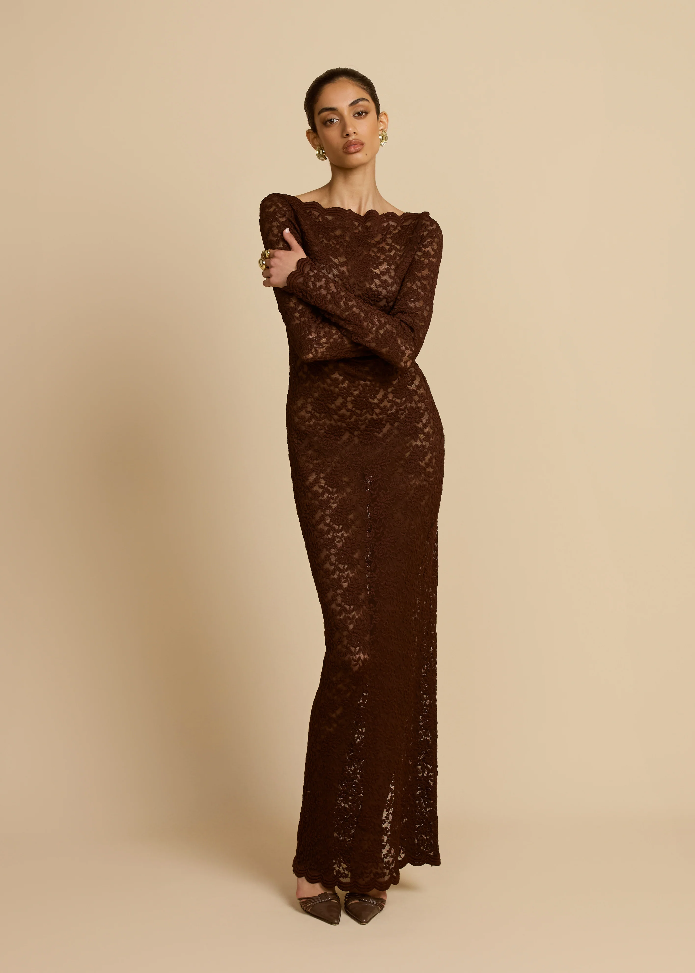 MONET DRESS CHOCOLATE - Image 3