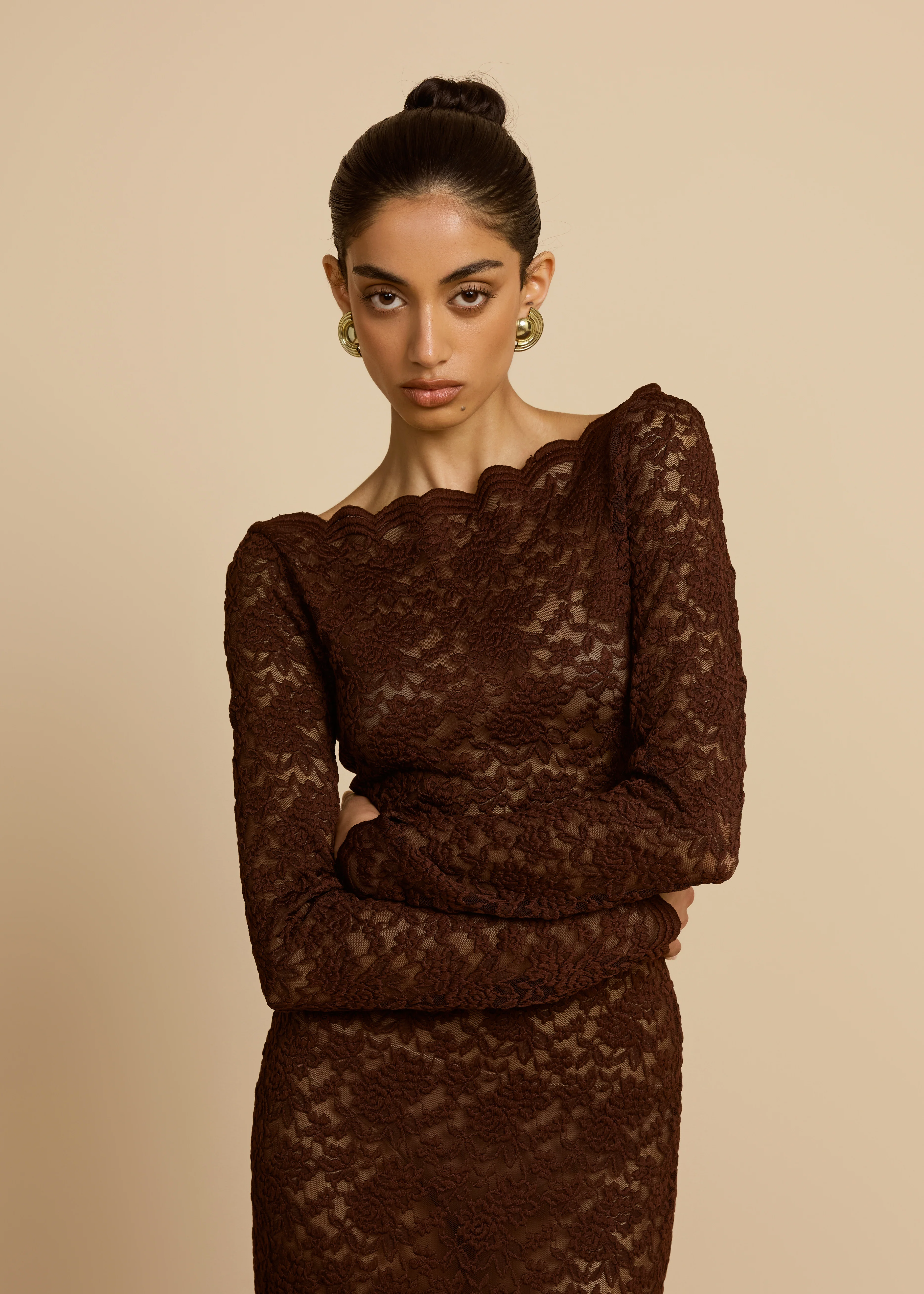 MONET DRESS CHOCOLATE - Image 4