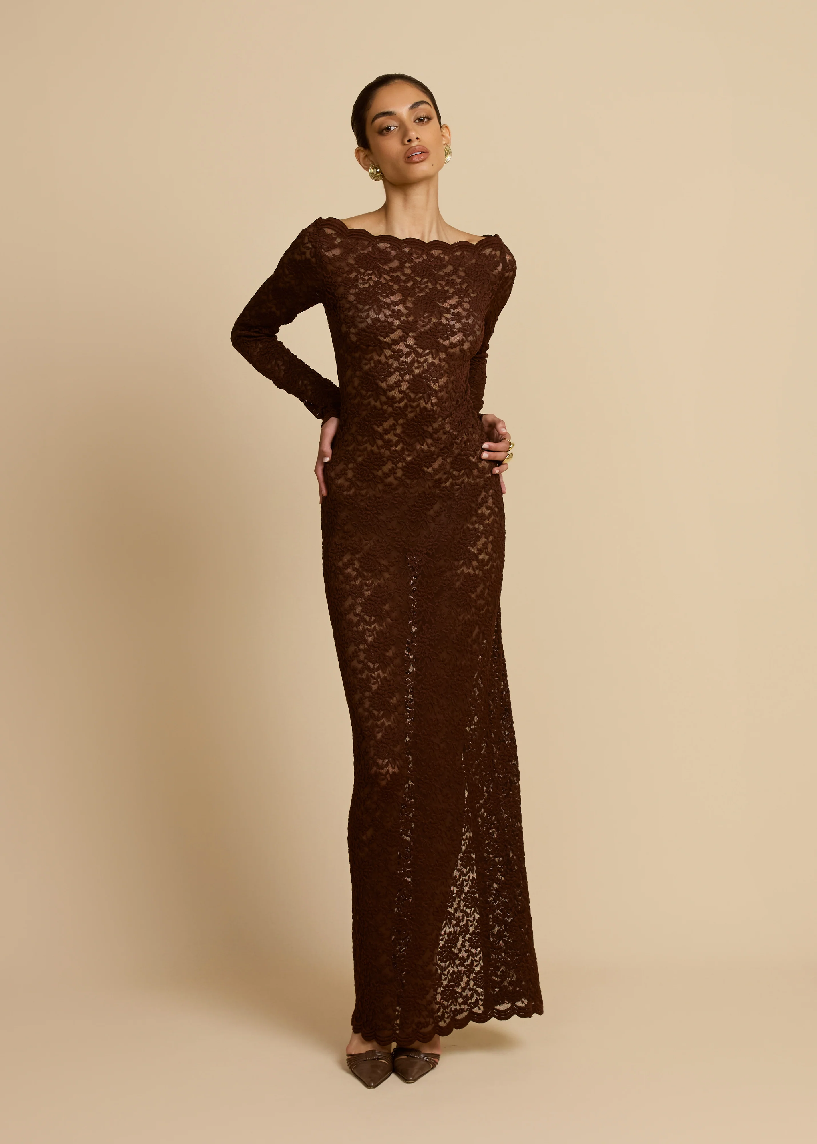 MONET DRESS CHOCOLATE - Image 5