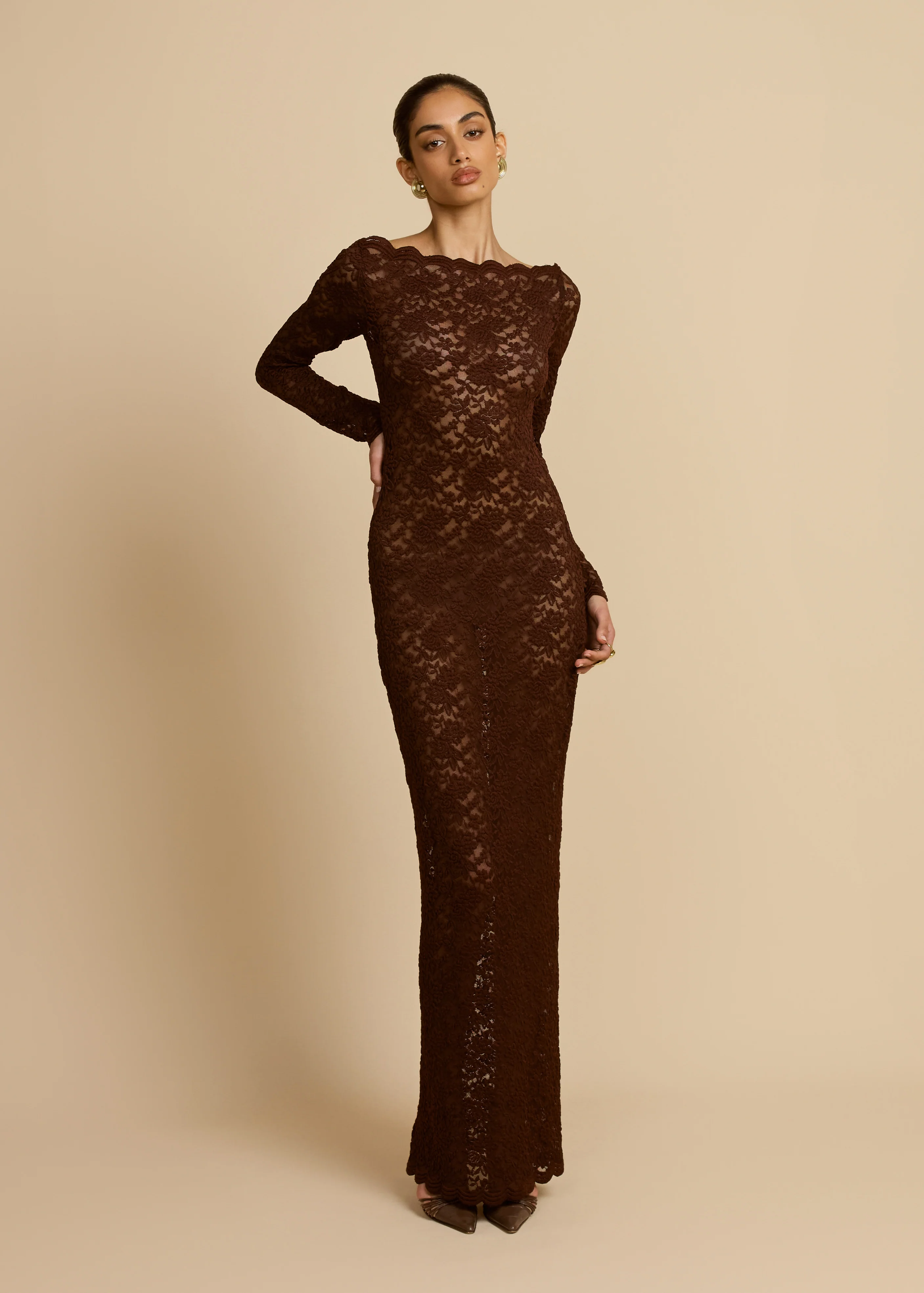 MONET DRESS CHOCOLATE - Image 7