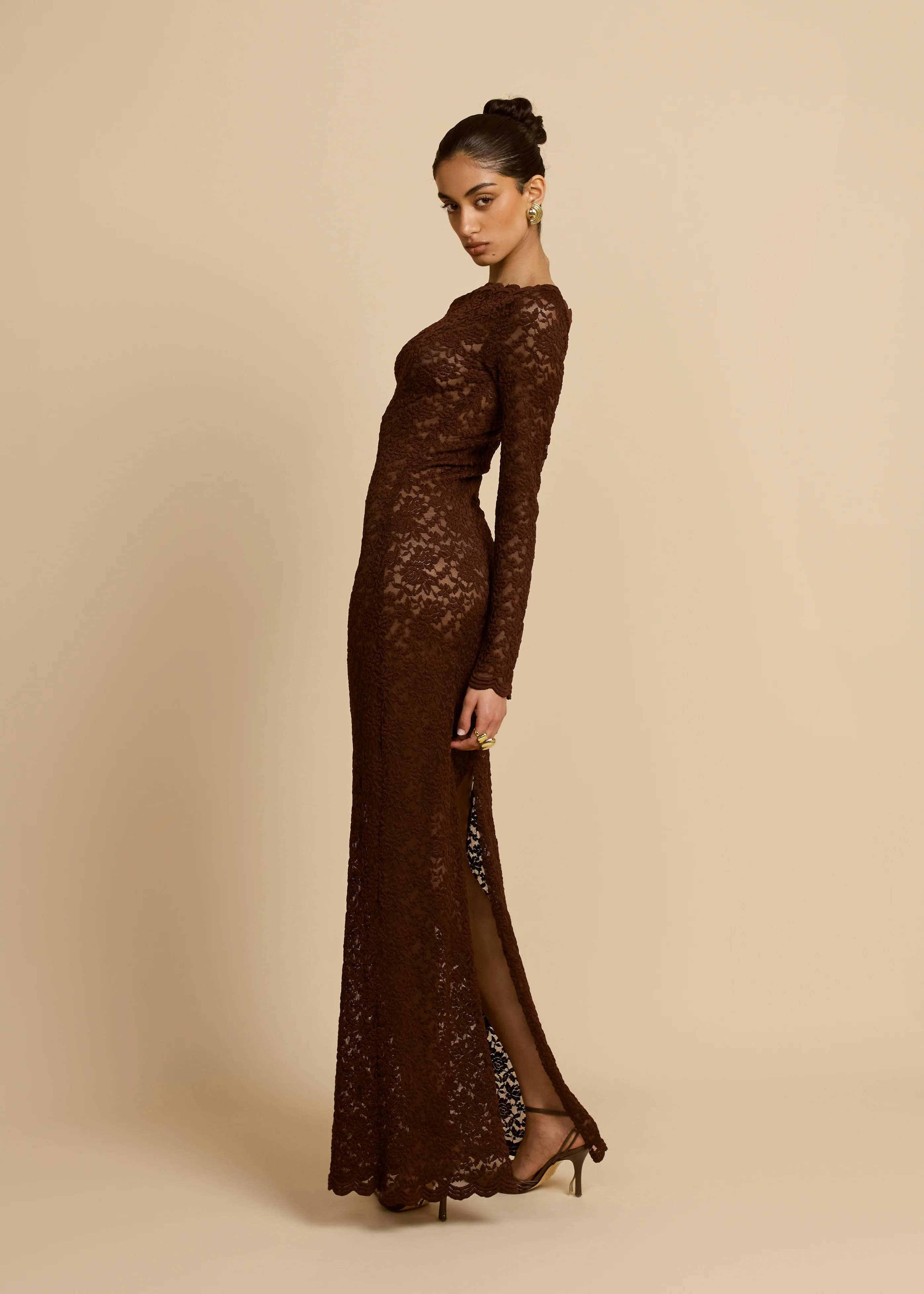 MONET DRESS CHOCOLATE - Image 8