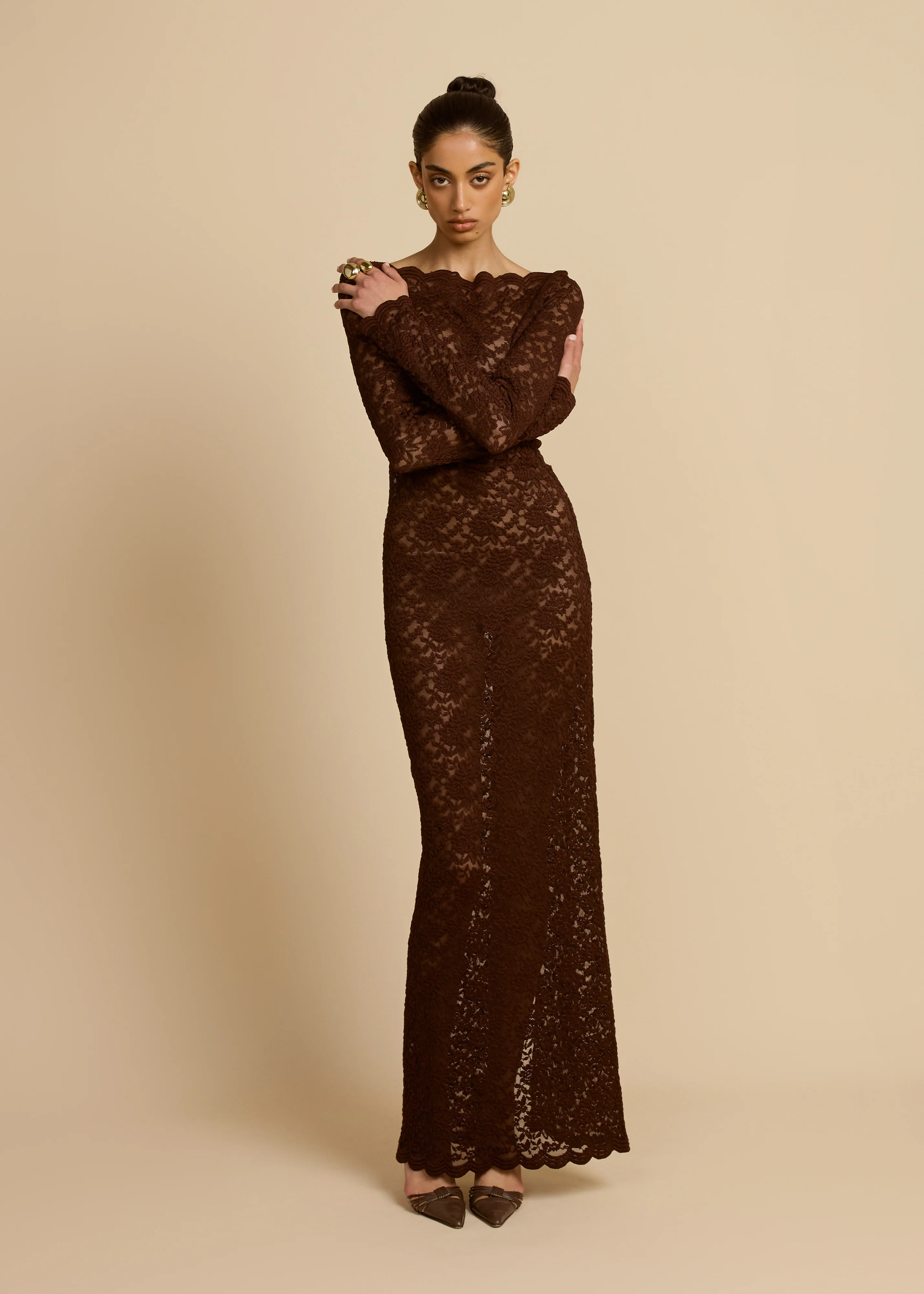 MONET DRESS CHOCOLATE - Image 9