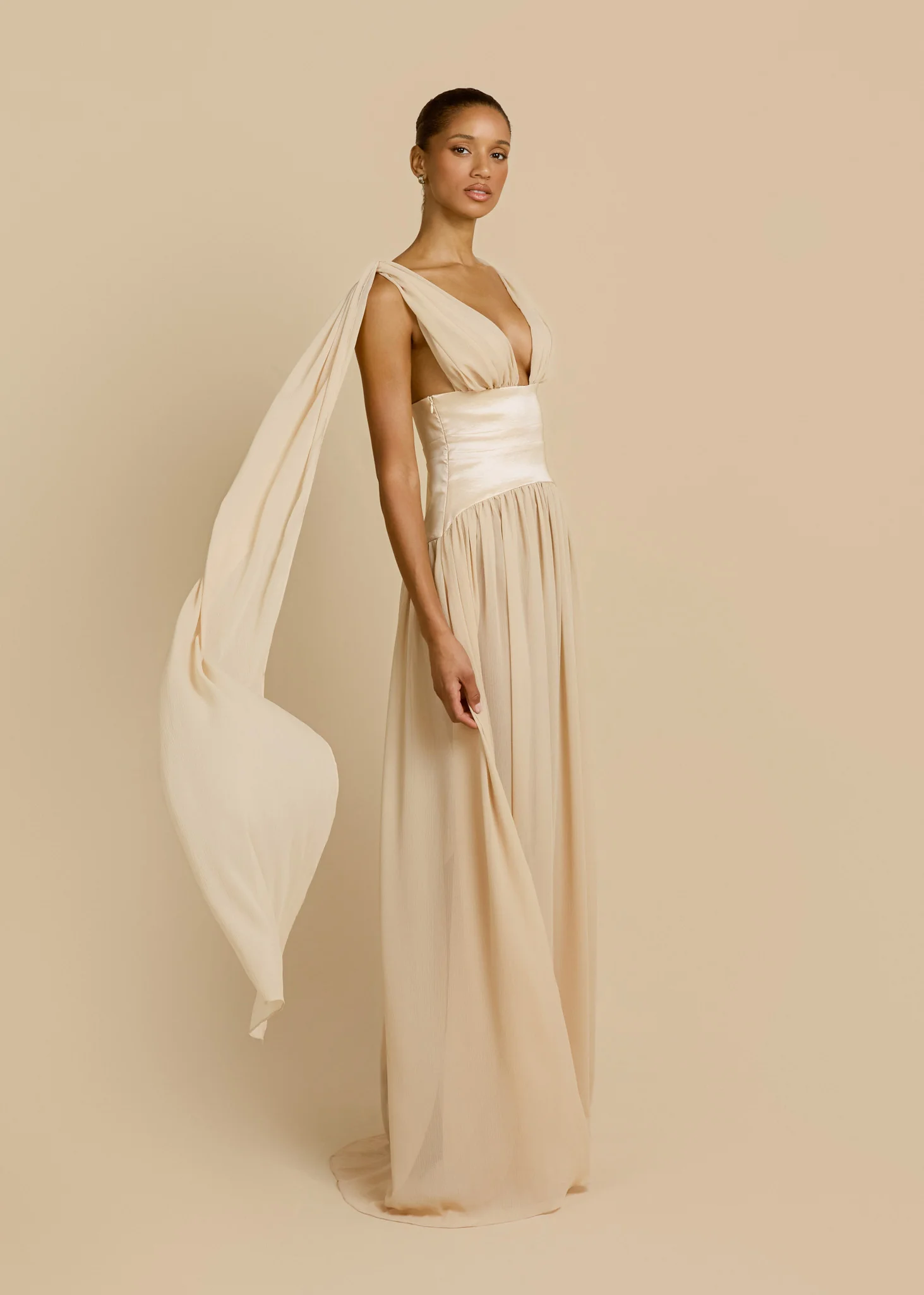 RAMONA DRESS CHAMPAGNE - Image 3