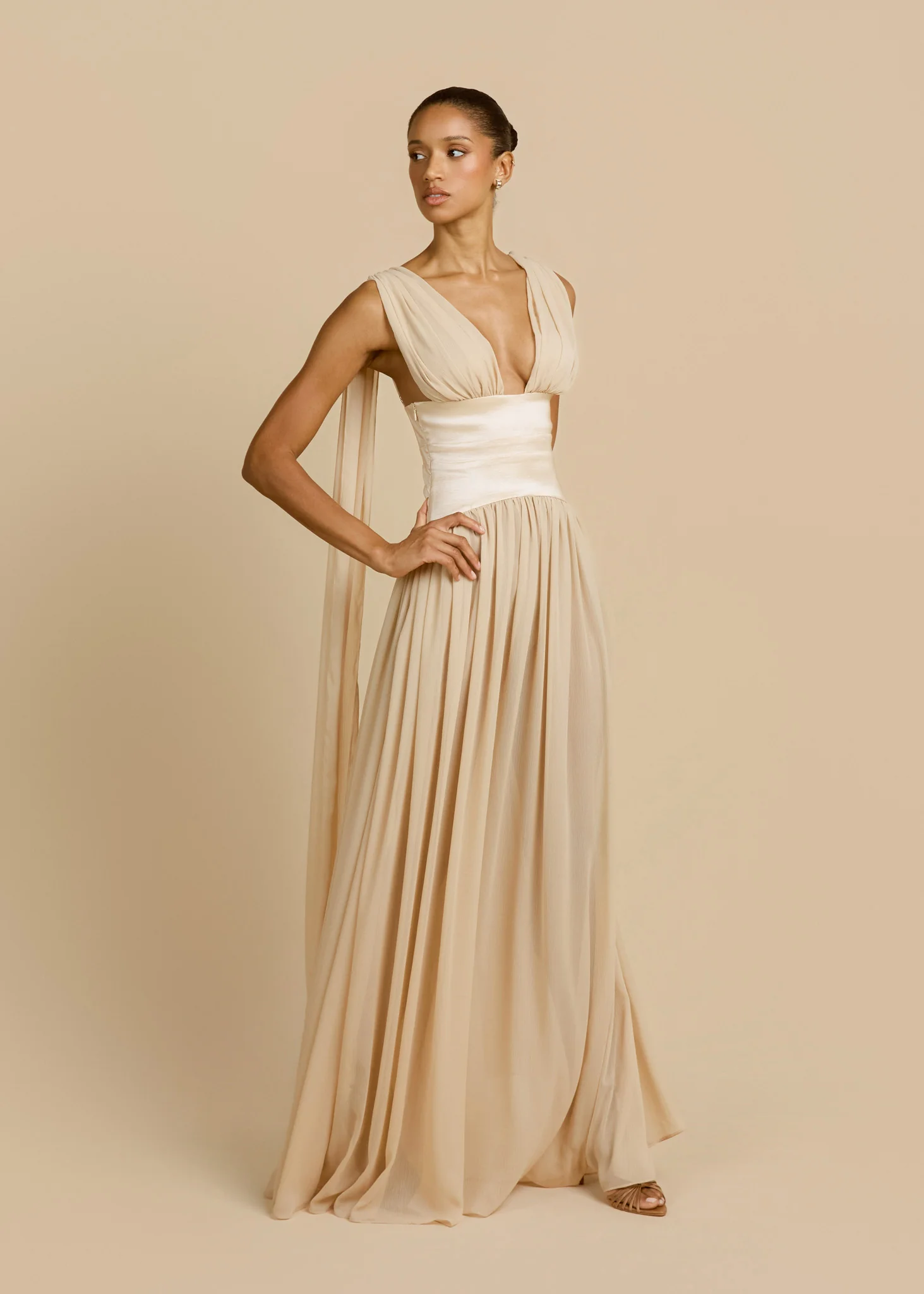 RAMONA DRESS CHAMPAGNE - Image 4