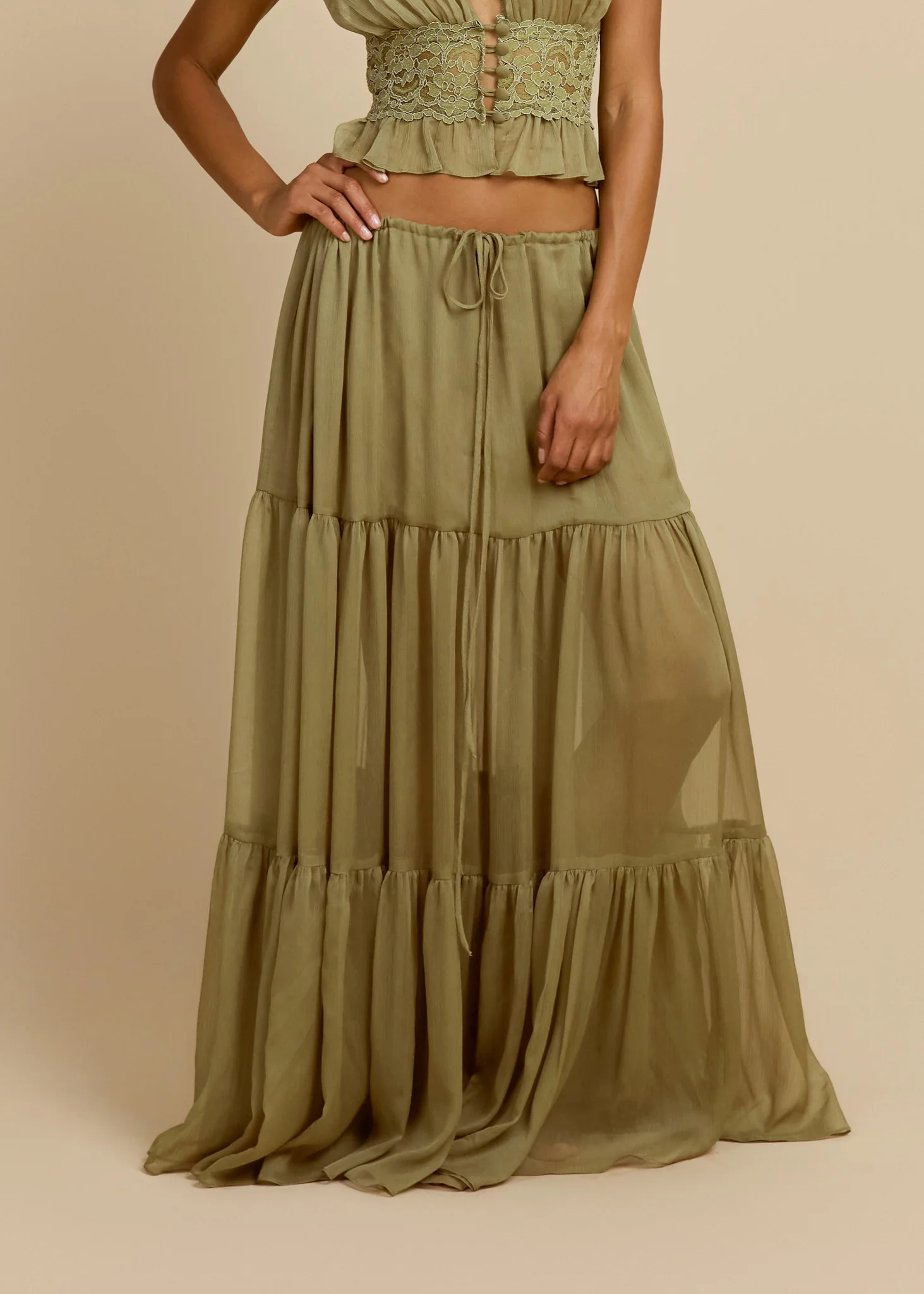 SABRINA SKIRT PISTACHIO - Image 4