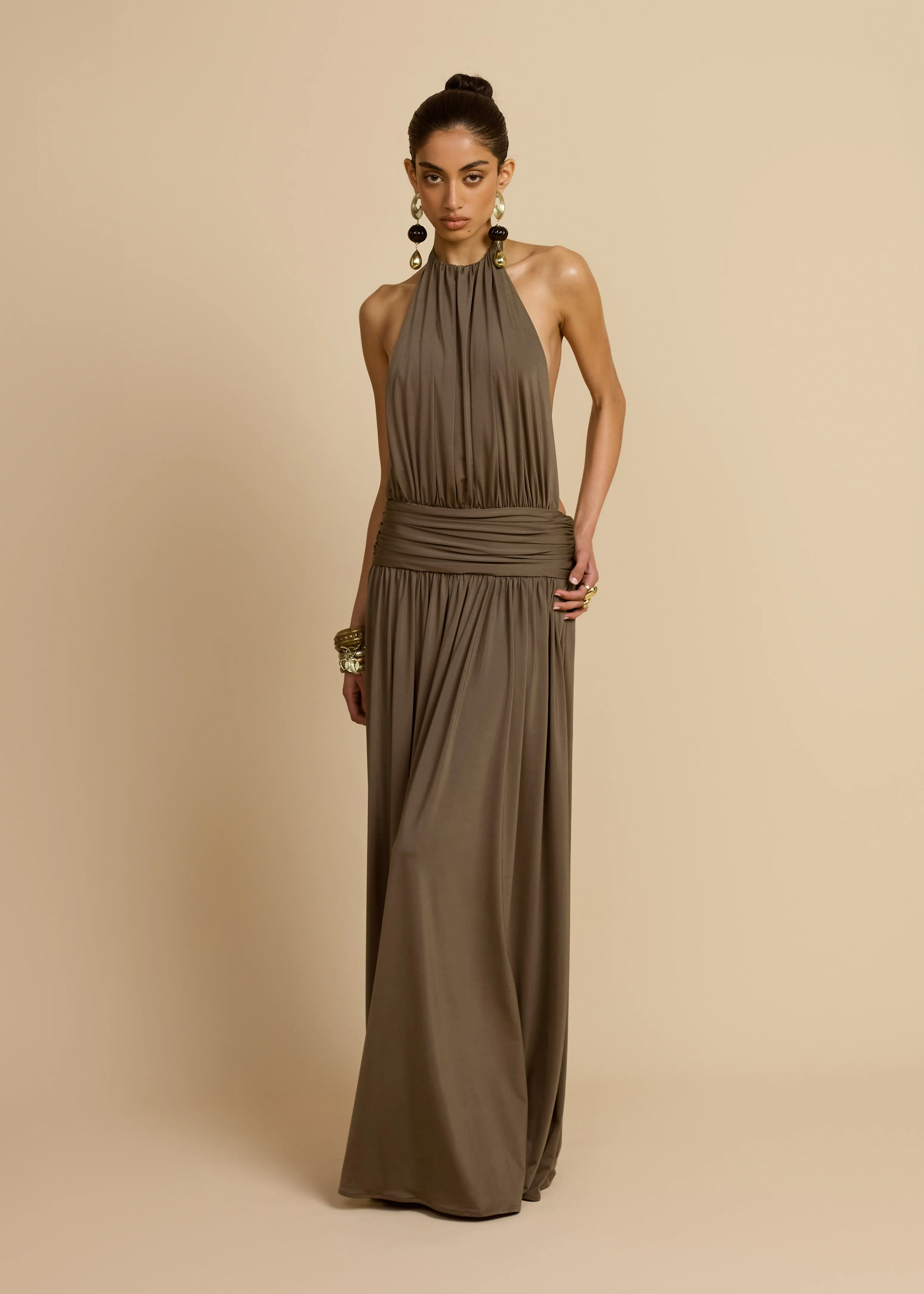 SANTINA DRESS KHAKI - Image 7