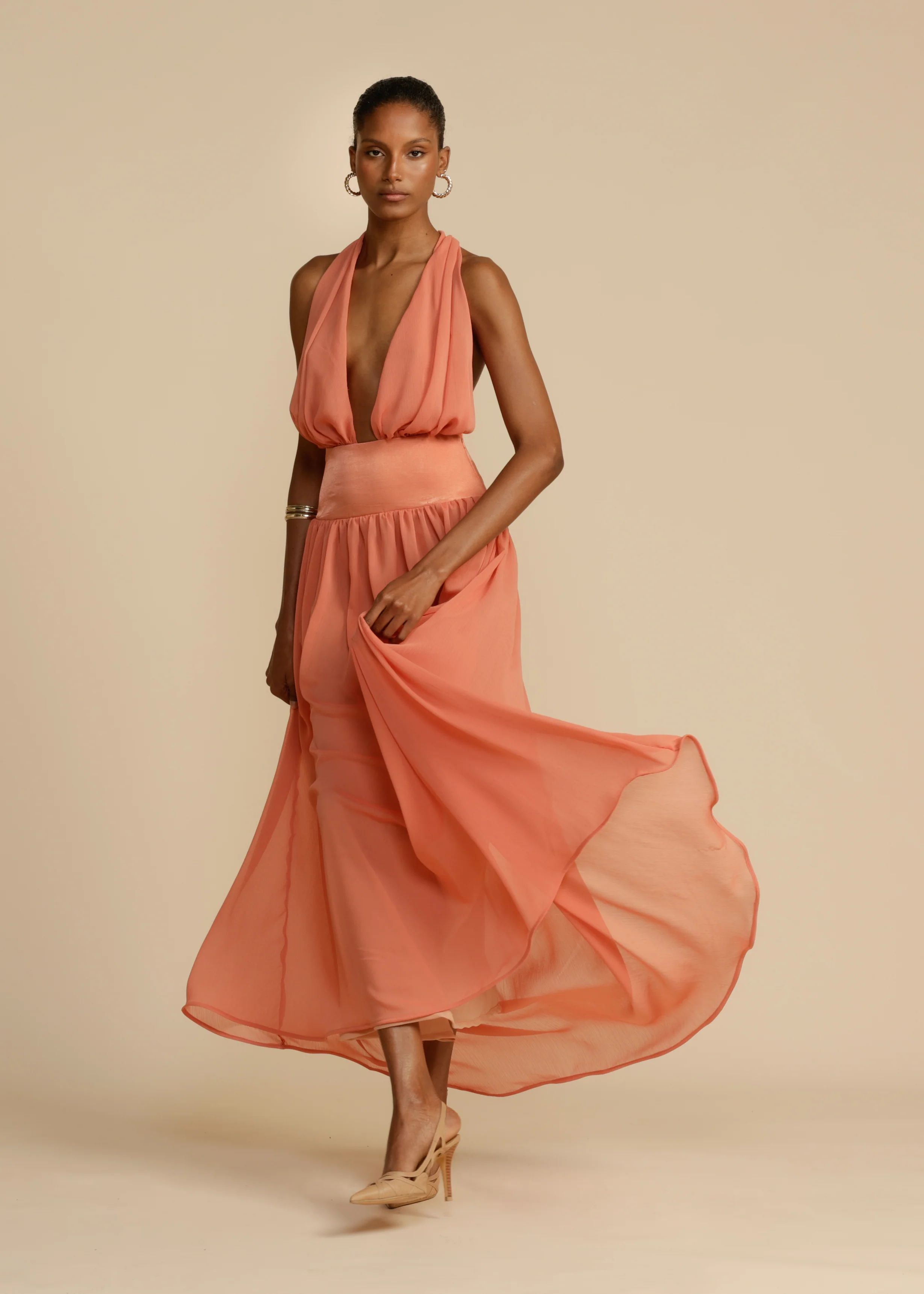 SERENA DRESS CORAL - Image 3