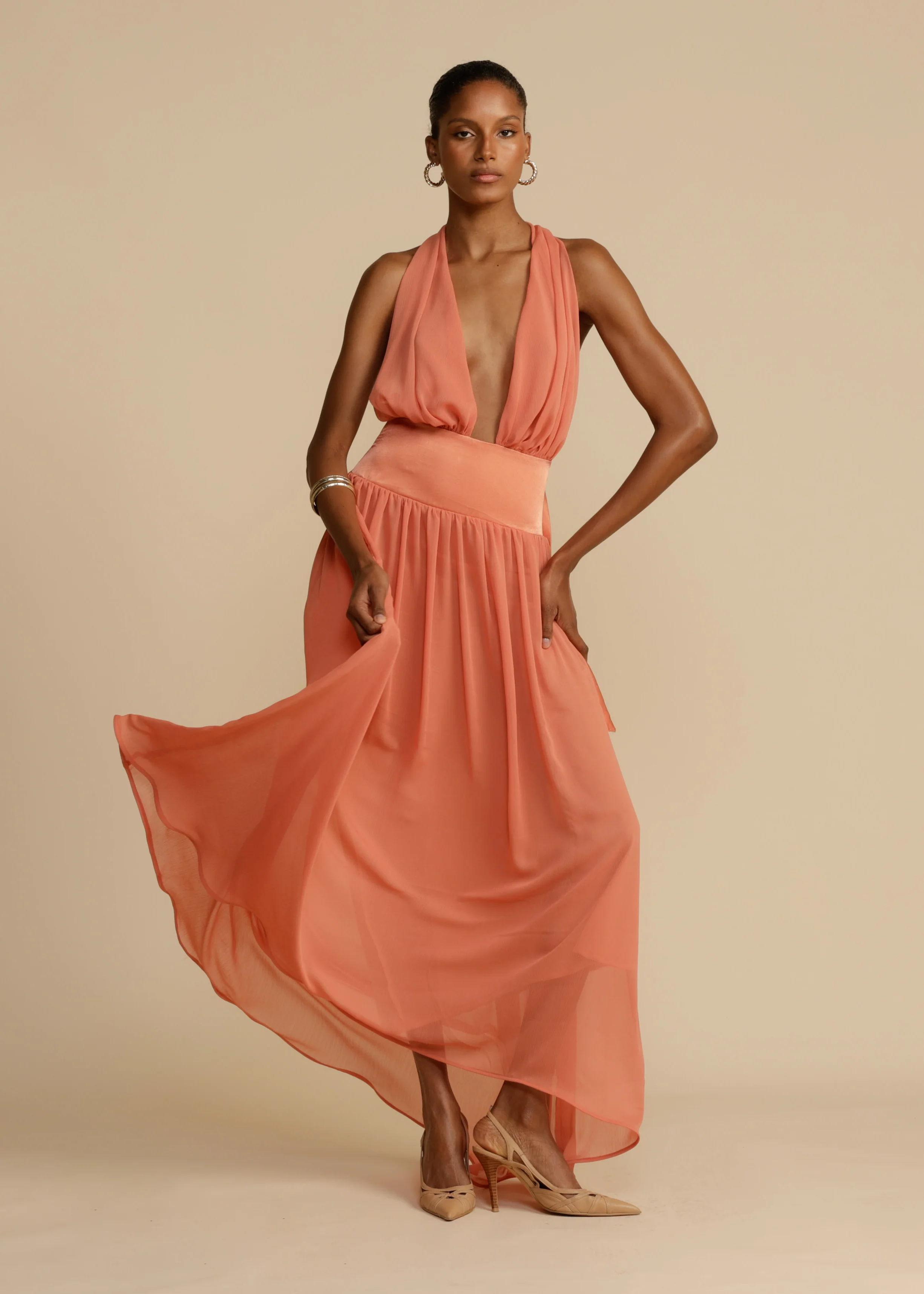 SERENA DRESS CORAL - Image 8